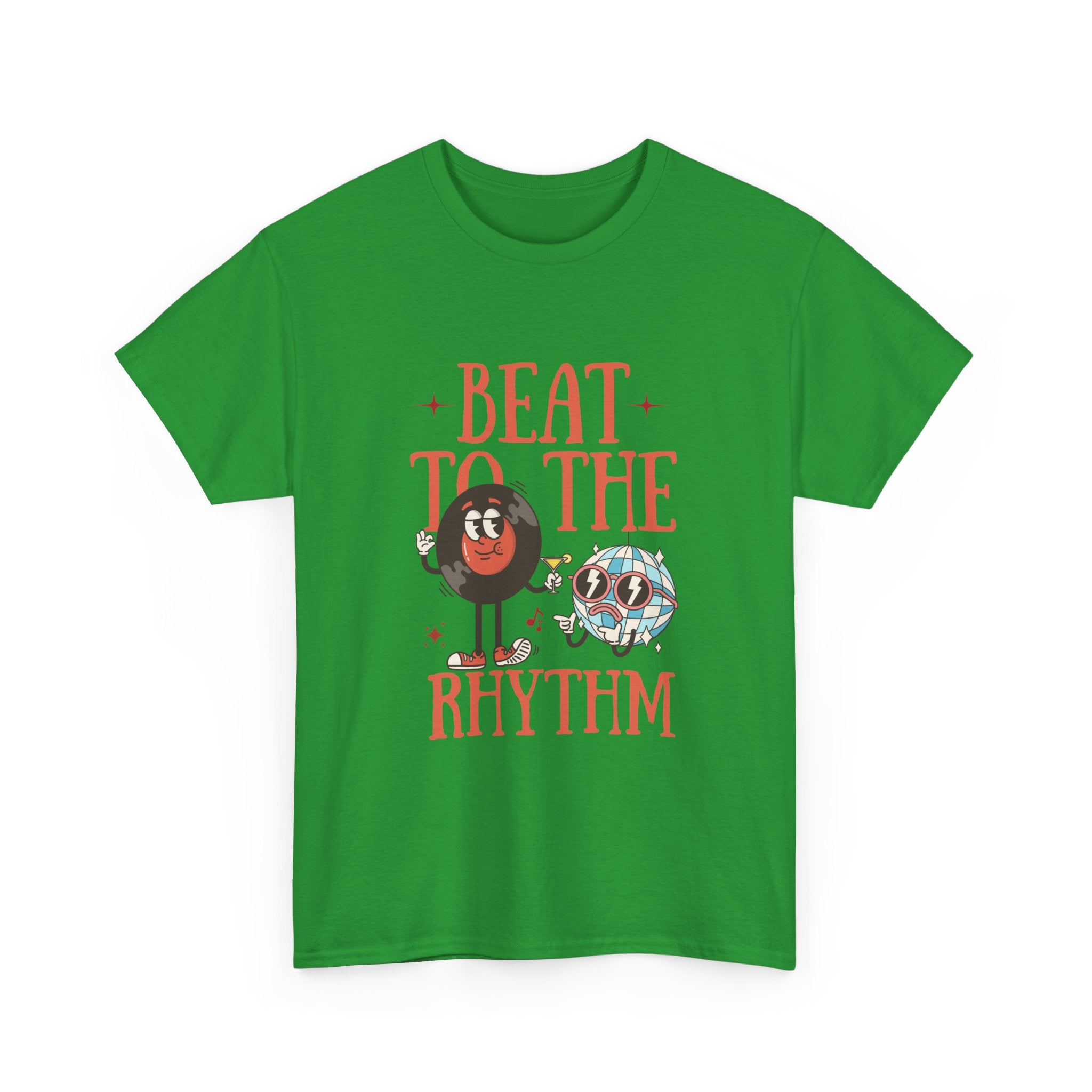 Beat to the Rhythm Unisex Heavy Cotton Tee - Fun Graphic Music T-Shirt