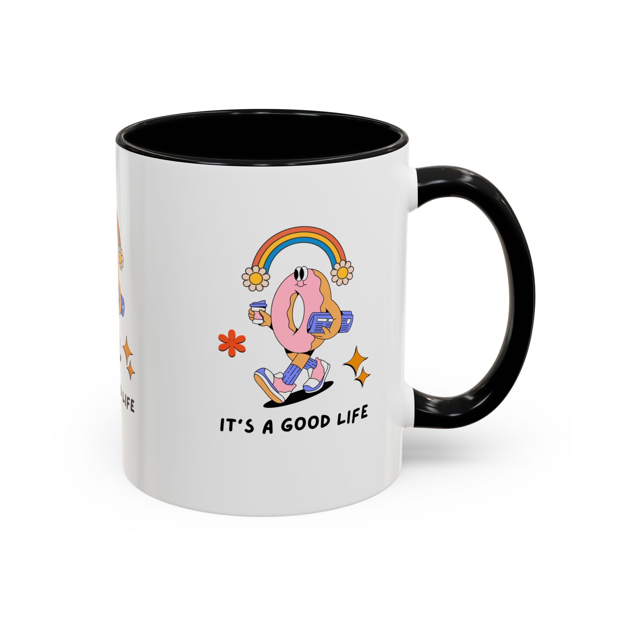 Whimsical Coffee Mug - "It's a Good Life" Design