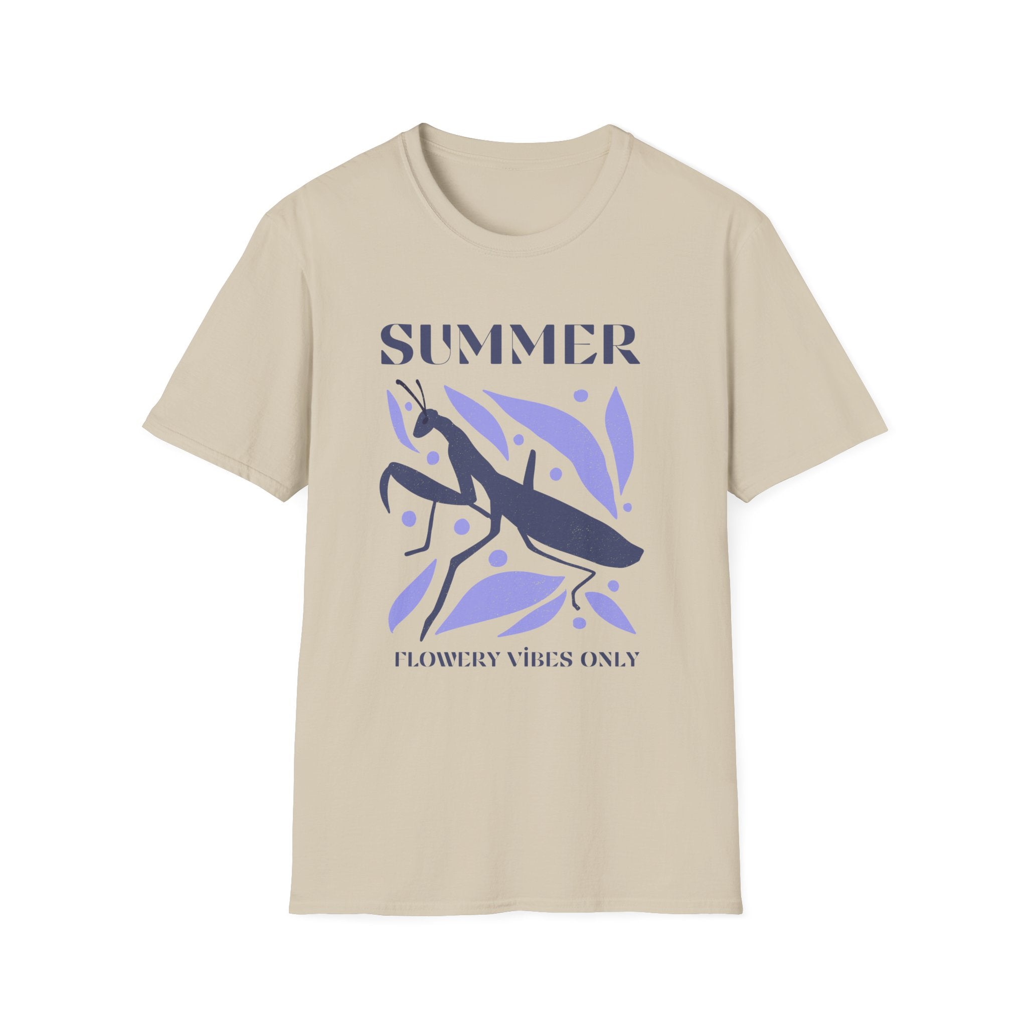 Summer Flower Vibes Unisex Softstyle T-Shirt