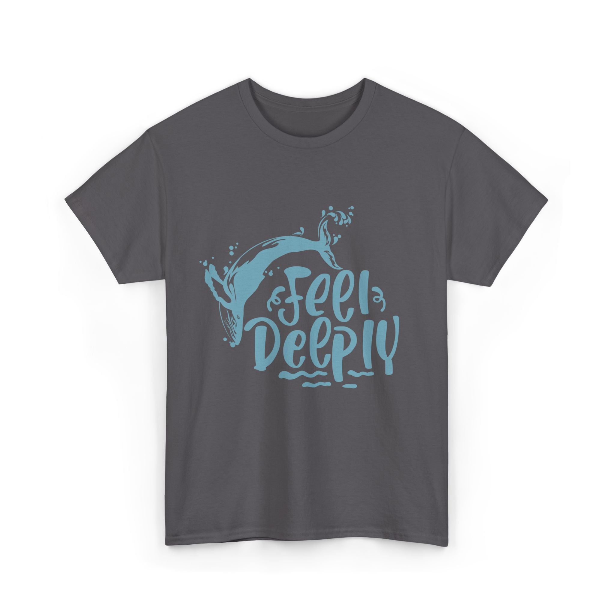 Feel Deeply Unisex Heavy Cotton Tee - Perfect for Ocean Lovers