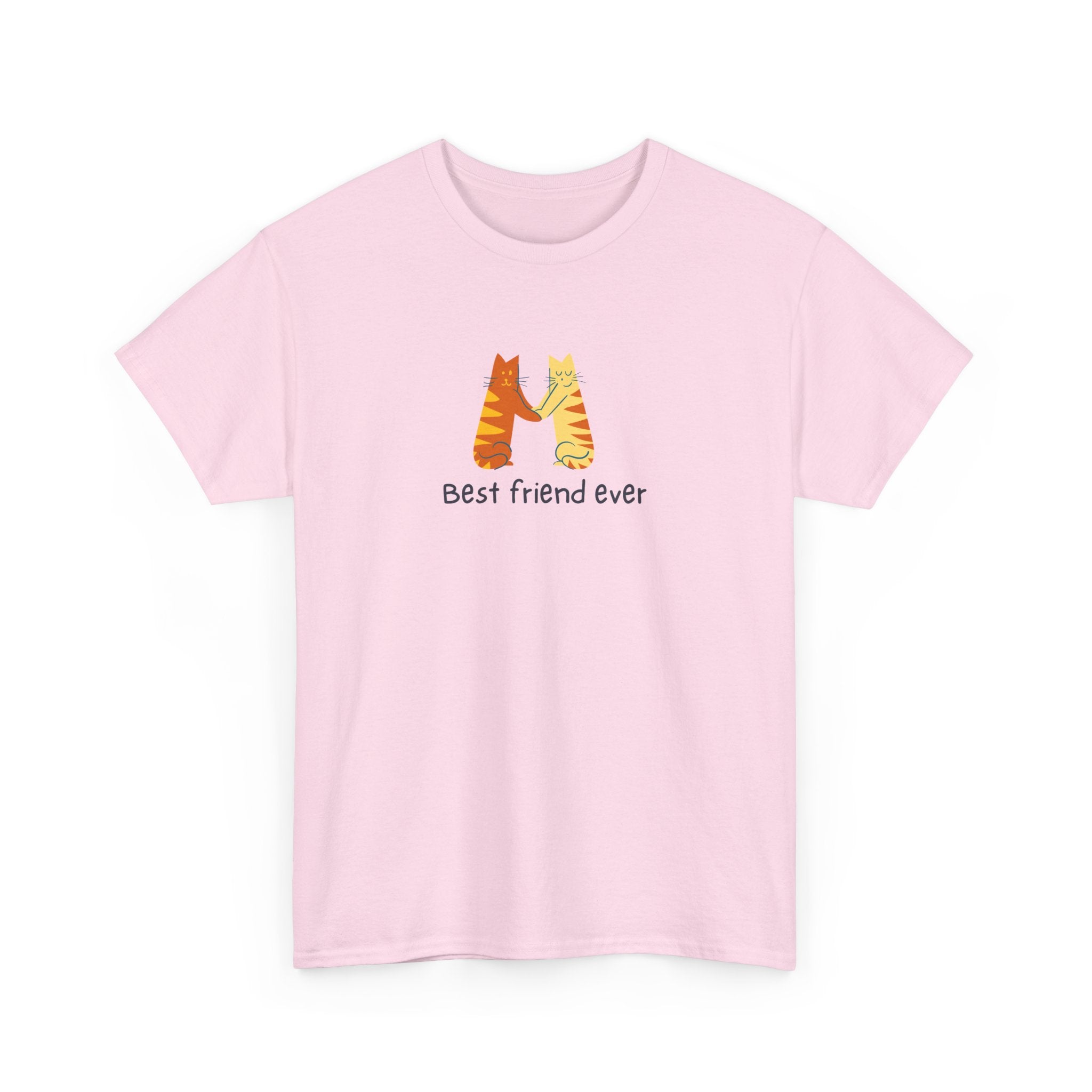 Best Friend Ever Unisex Heavy Cotton Tee - Cute Pet Illustration T-Shirt