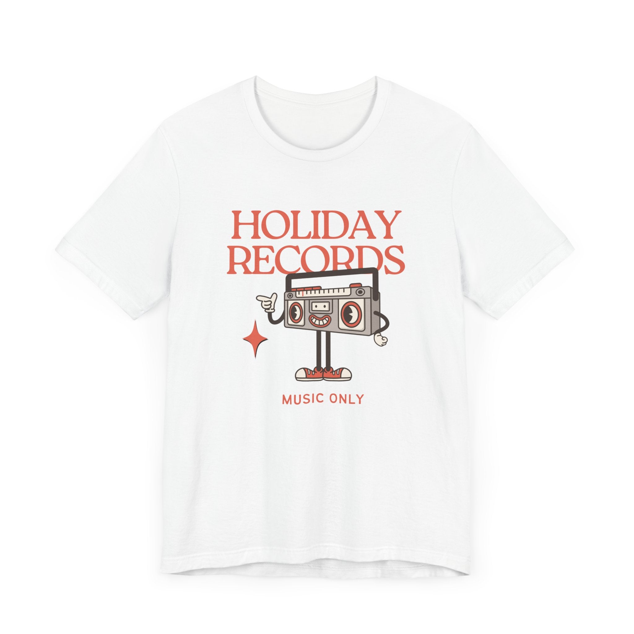 Holiday Records Music Only Unisex Tee - Retro Vibe T-Shirt for Music Lovers