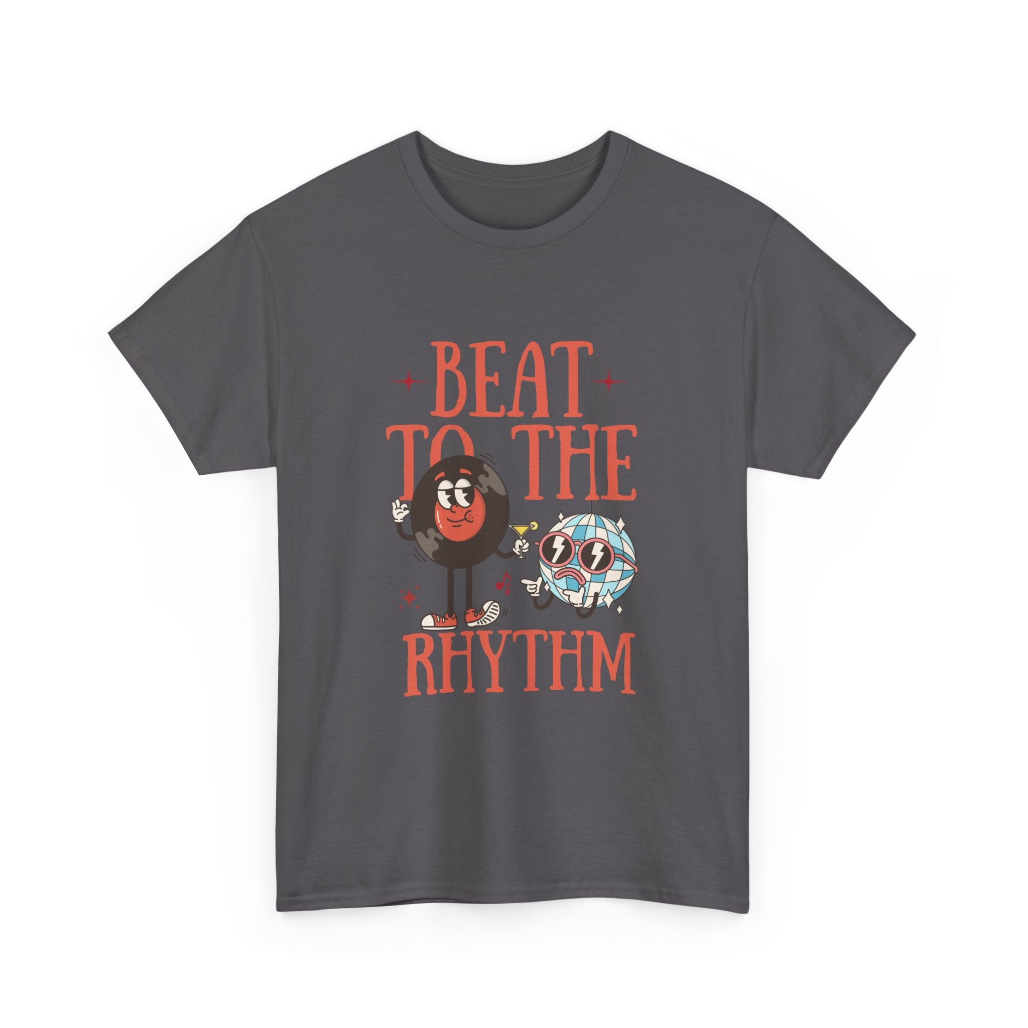 Beat to the Rhythm Unisex Heavy Cotton Tee - Fun Graphic Music T-Shirt