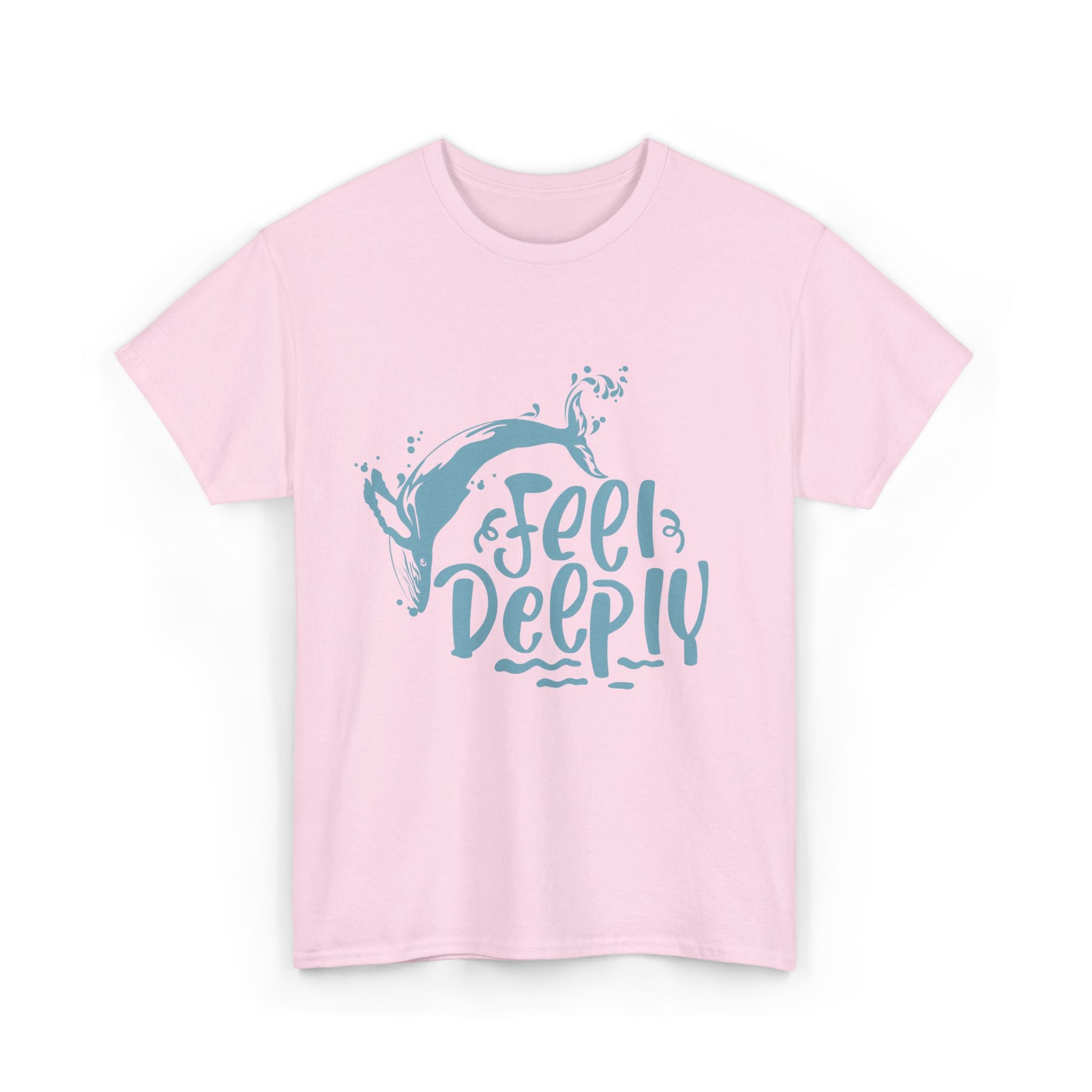 Feel Deeply Unisex Heavy Cotton Tee - Perfect for Ocean Lovers