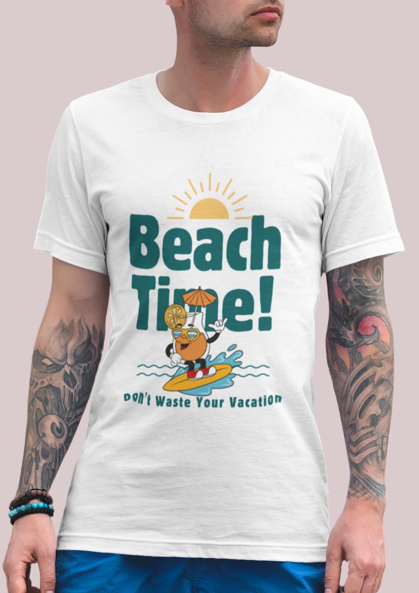 Beach Time Unisex Tee – Fun Vacation T-Shirt for Summer Days