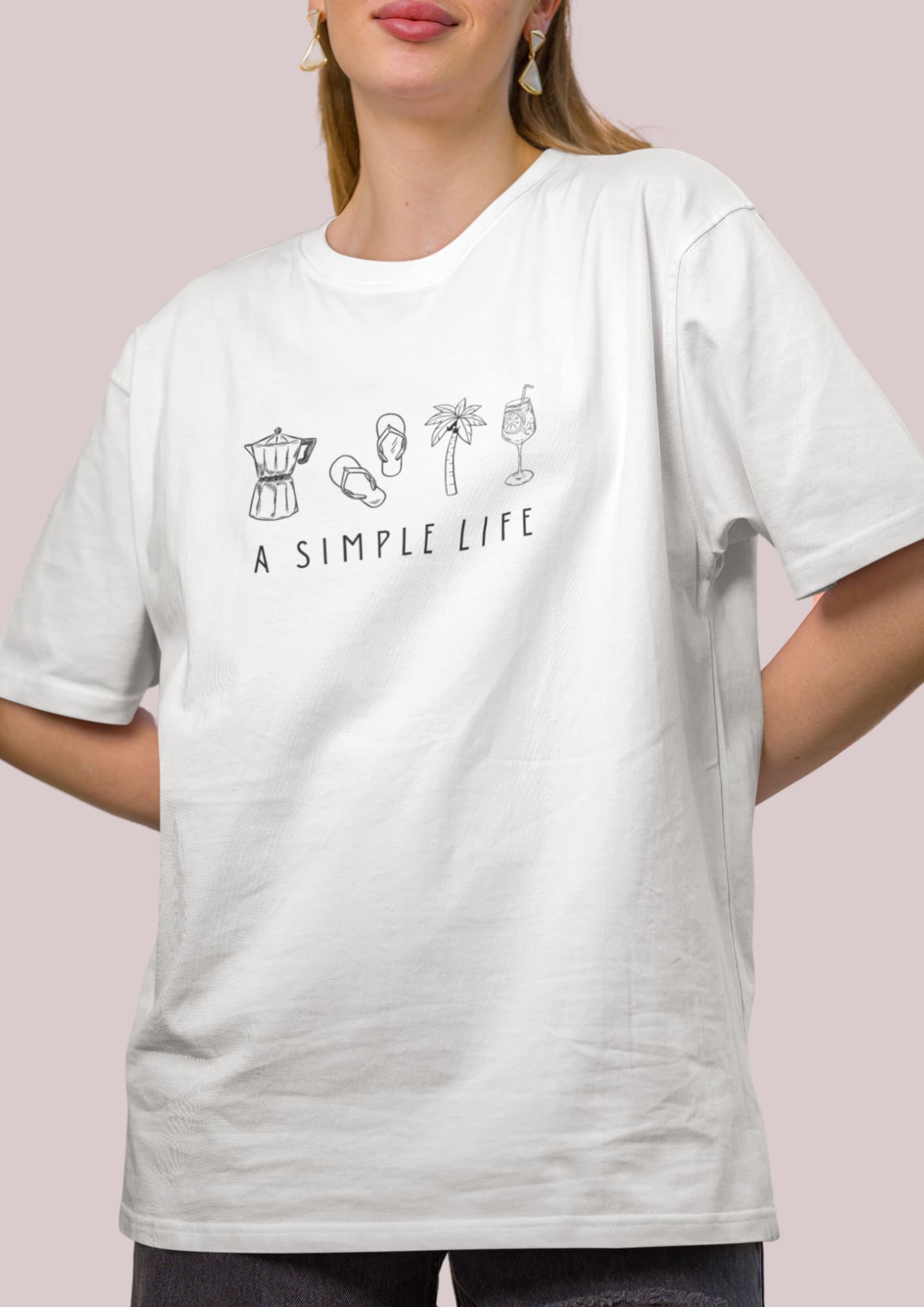 A Simple Life Unisex Jersey Tee - Relaxed Fit Casual T-Shirt