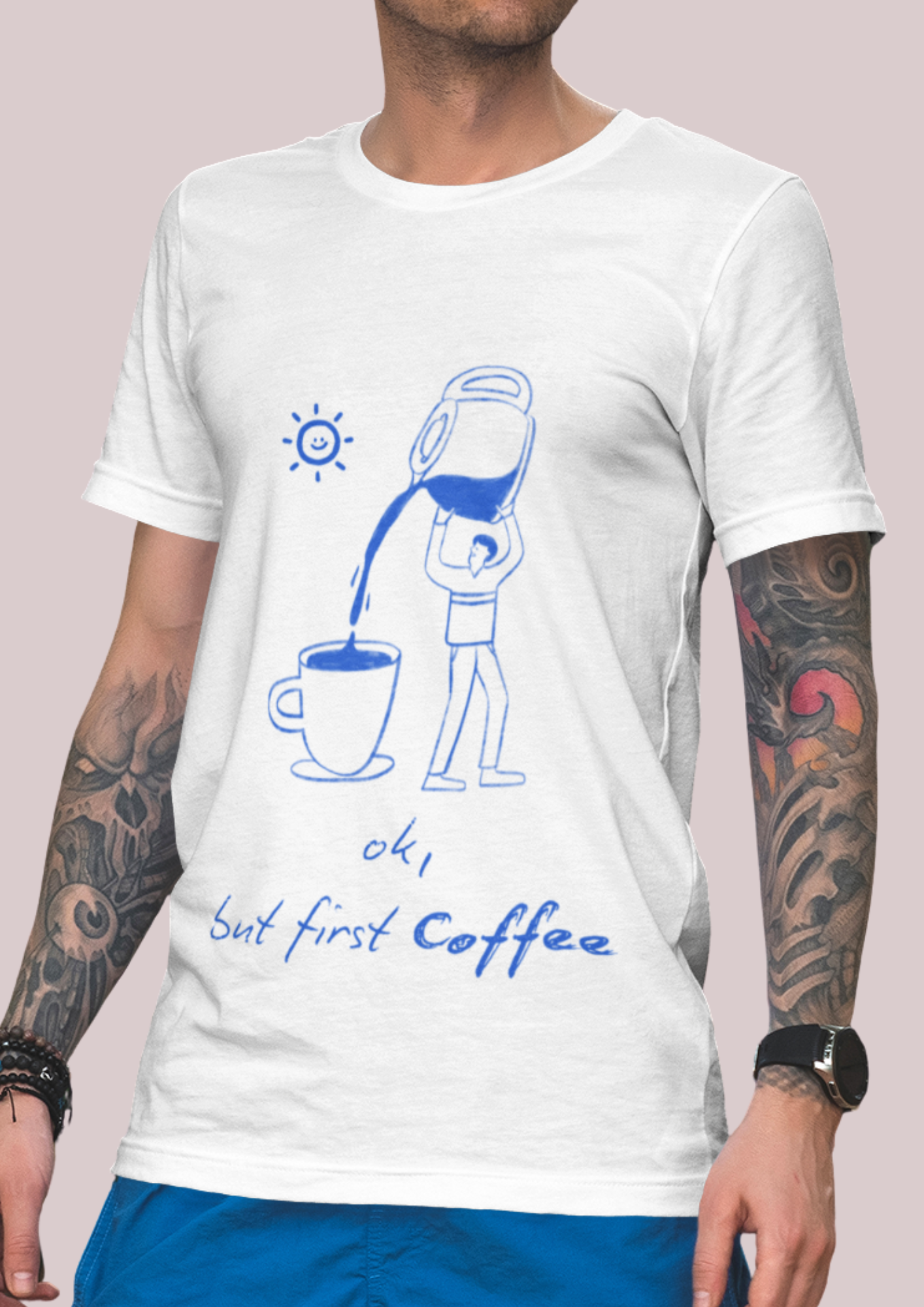 Coffee Lover Tee - 'But First Coffee' Unisex Jersey Short Sleeve T-Shirt