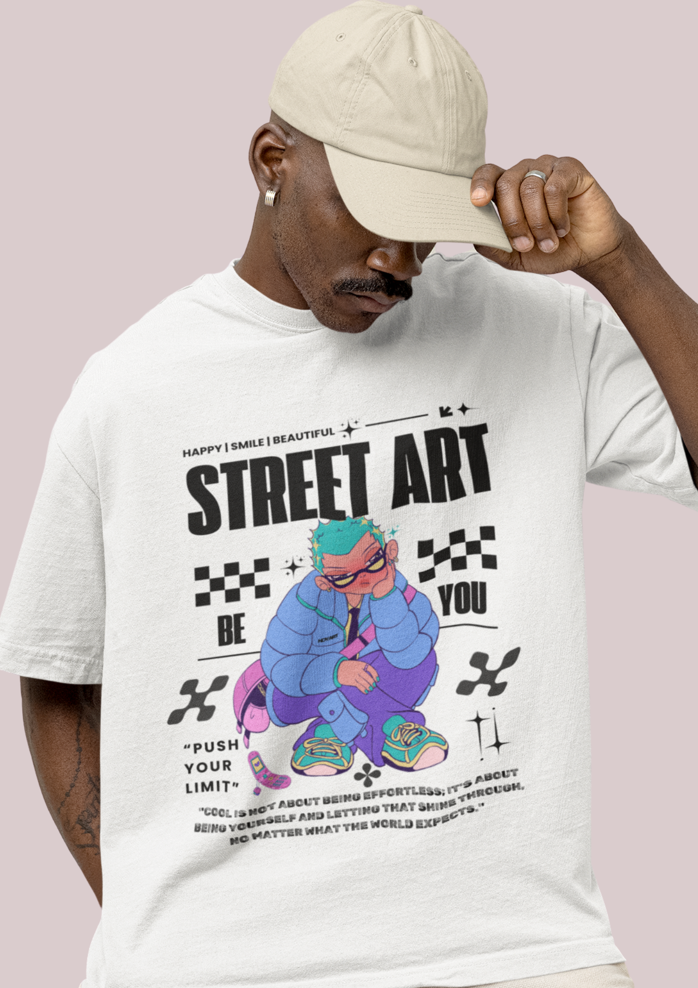 Street Art Inspiration Unisex Tee - Be You, Push Your Limit