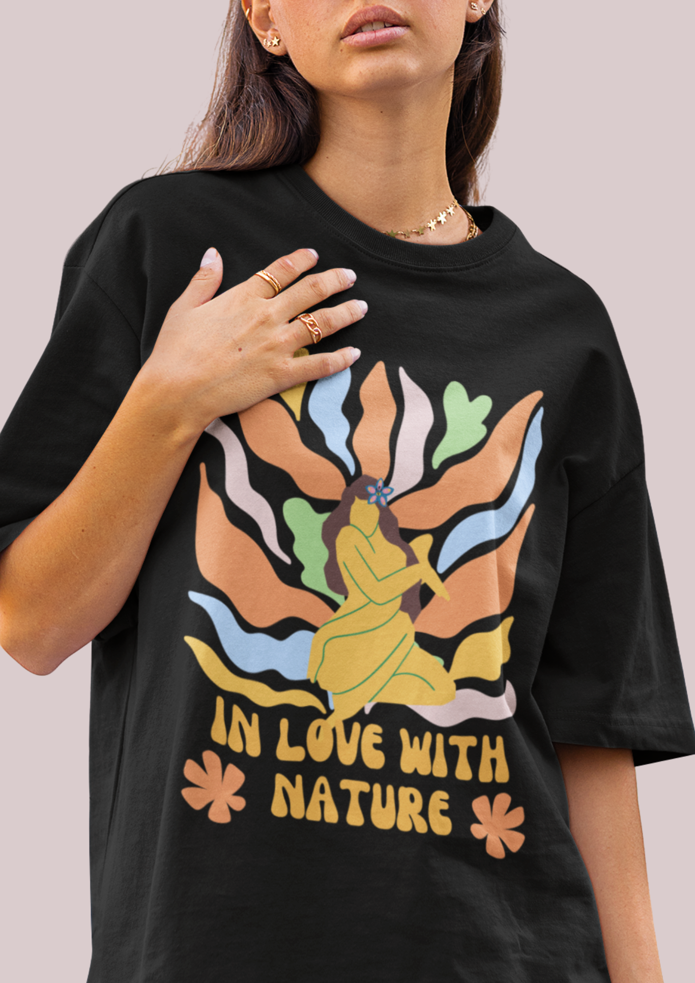 In Love With Nature,Eco-Friendly Tee,Unisex Softstyle T-Shirt