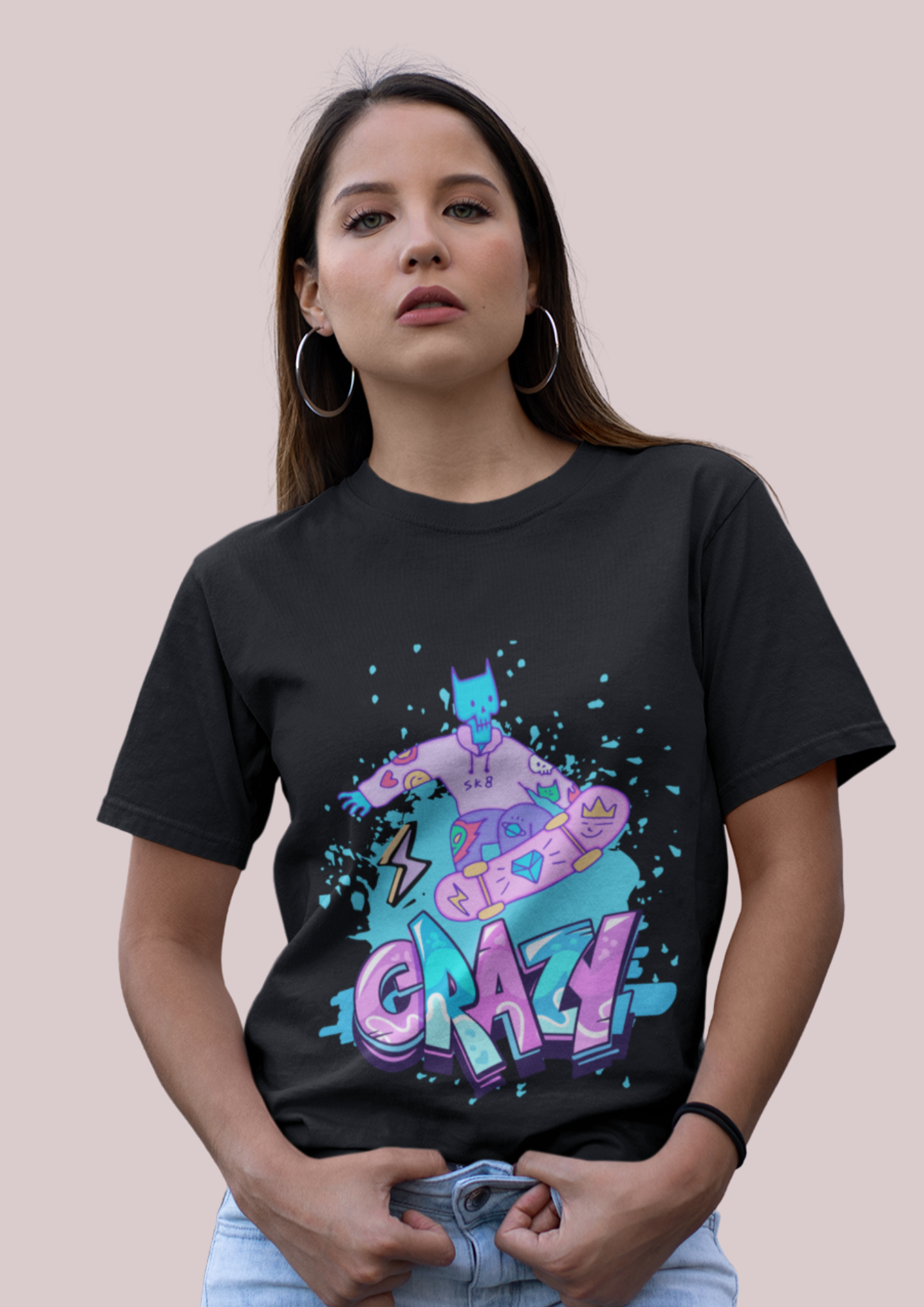 Crazy Cartoon Unisex Heavy Cotton Tee - Fun Graphic Shirt for Everyday Wear