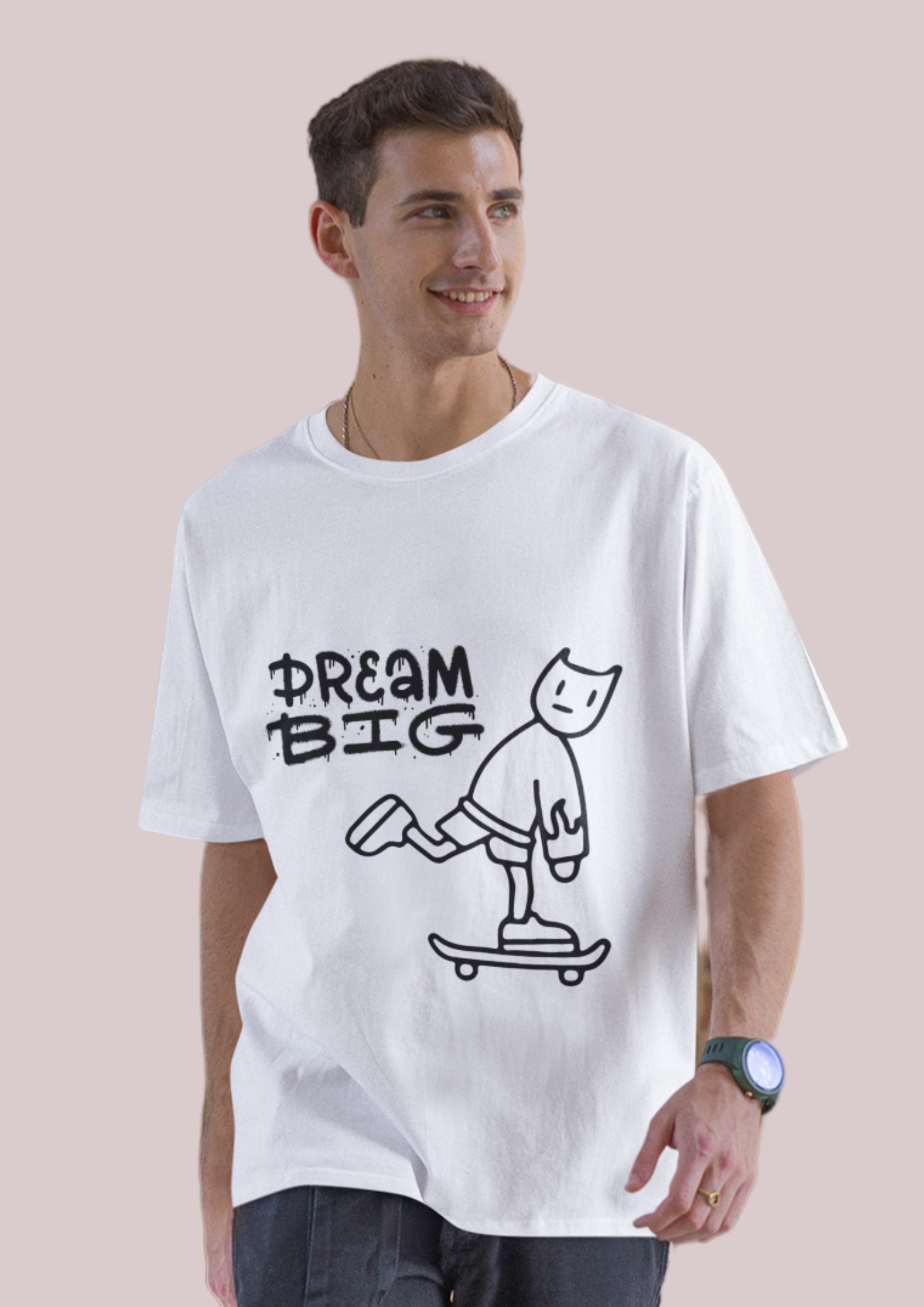 Dream Big Skate Tee | Cotton T-Shirt for Dreamers
