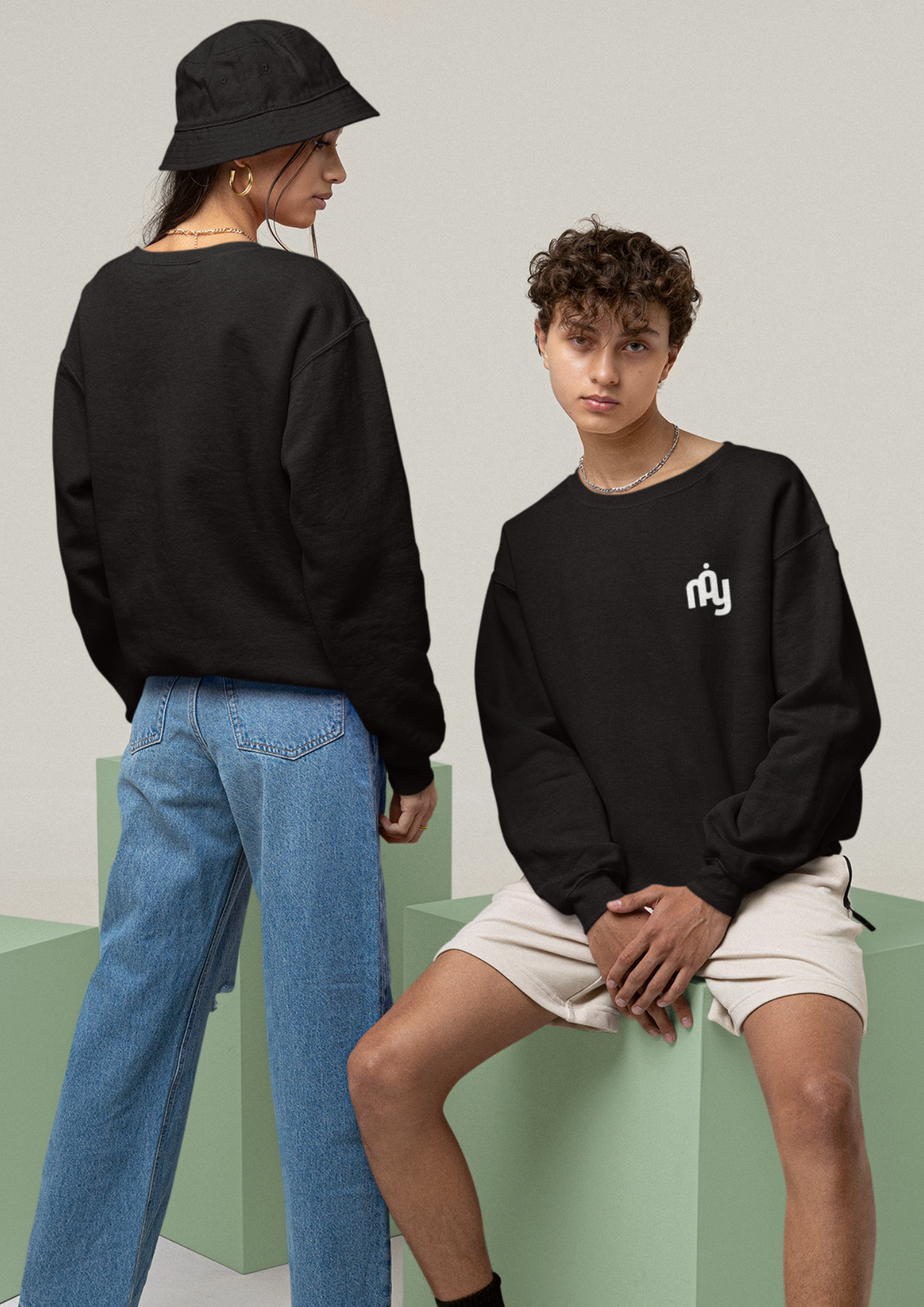 Limited Edition Cozy Unisex Crewneck Sweatshirt with Minimalist Design