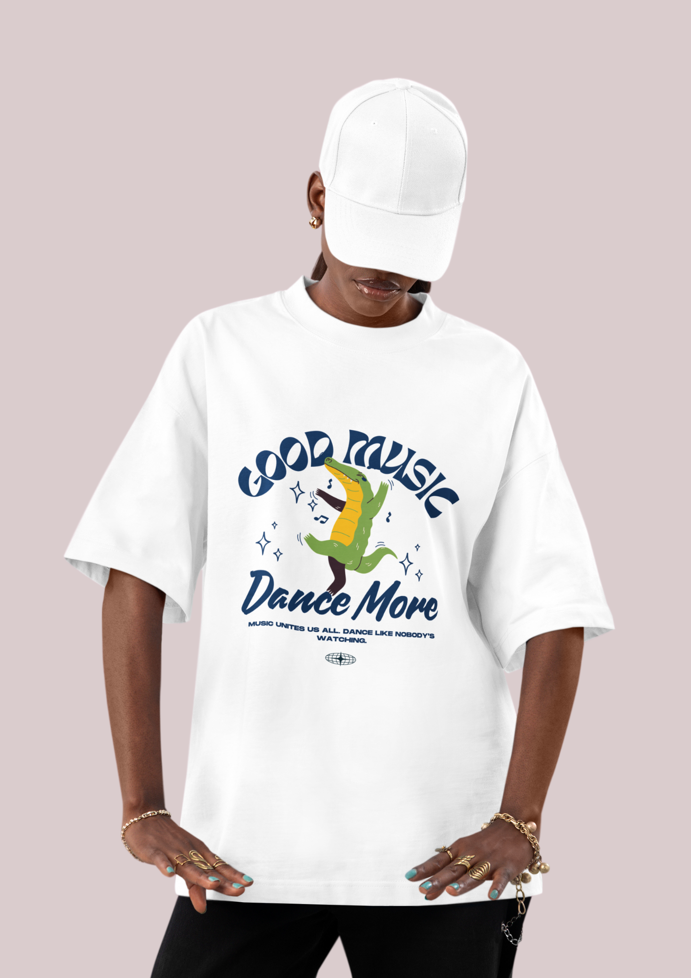 Good Music Dance More Unisex Heavy Cotton Tee - Fun & Stylish Music Lover Shirt