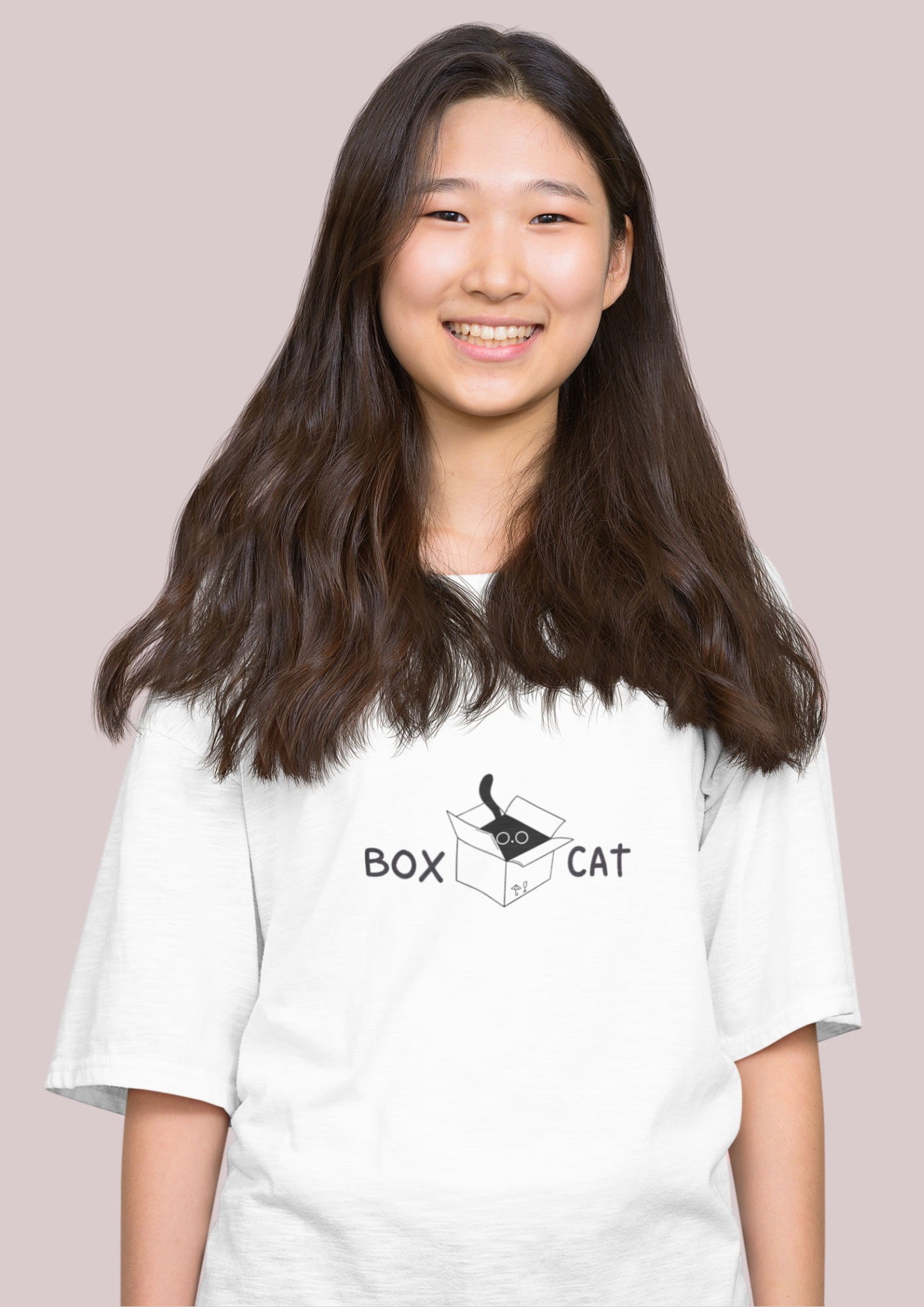 Box Cat Unisex Heavy Cotton Tee - Cute Cat T-Shirt for Animal Lovers
