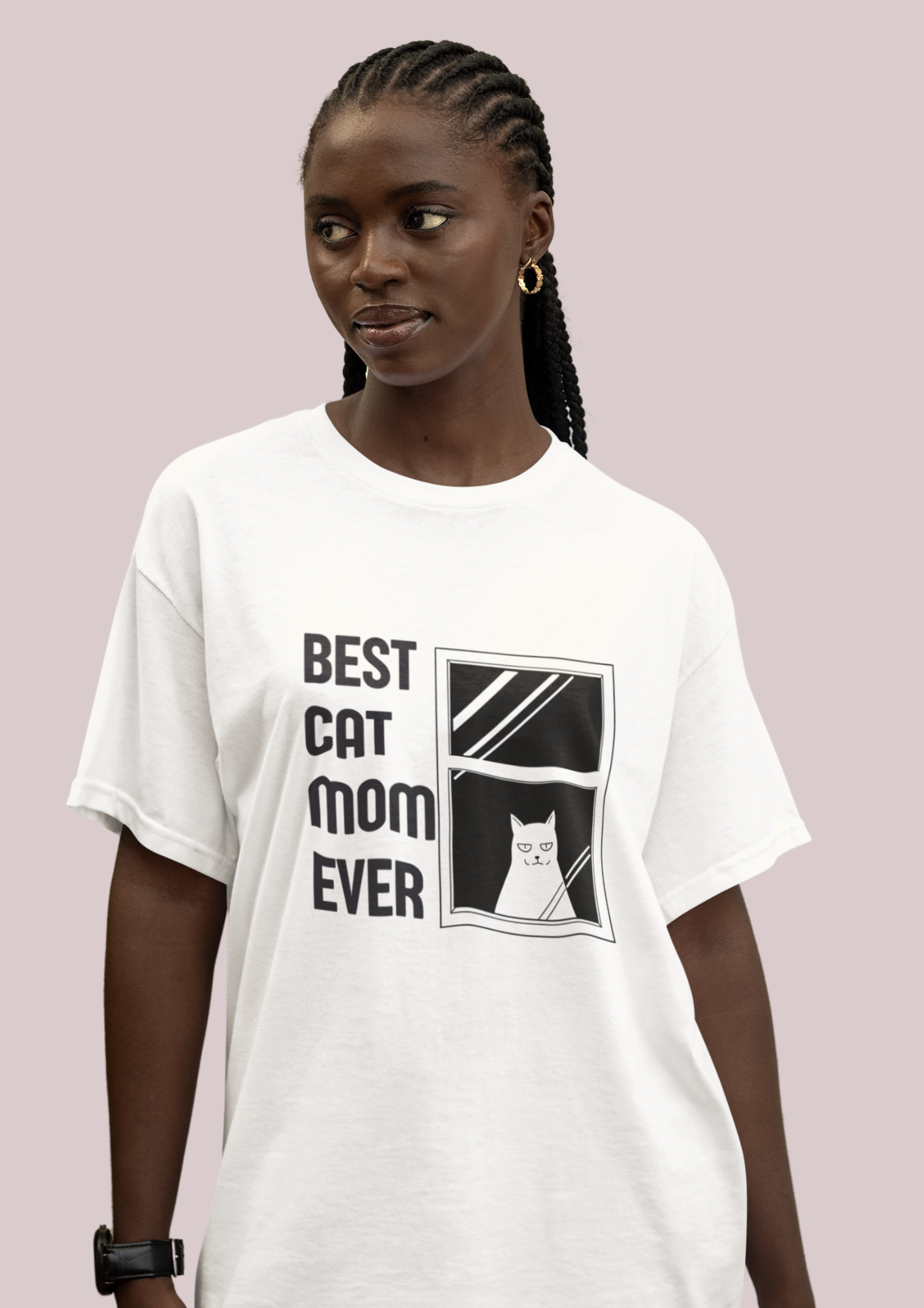 Best Cat Mom Ever Unisex Heavy Cotton Tee - Perfect Gift for Cat Lovers