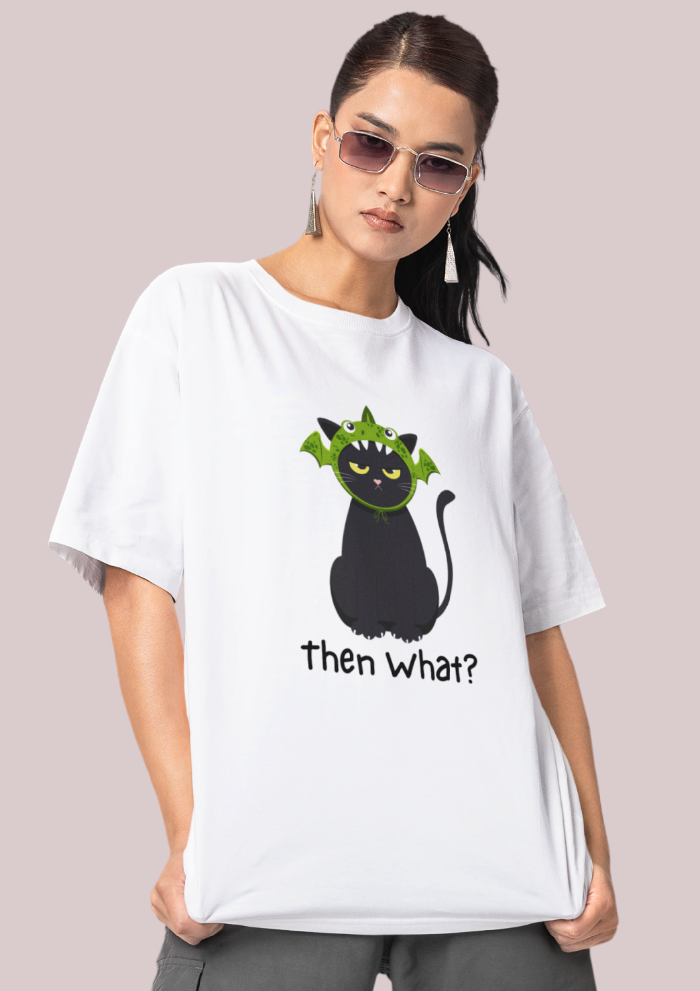 "then What?" Unisex Cotton T-Shirt for Animal Lovers & Halloween