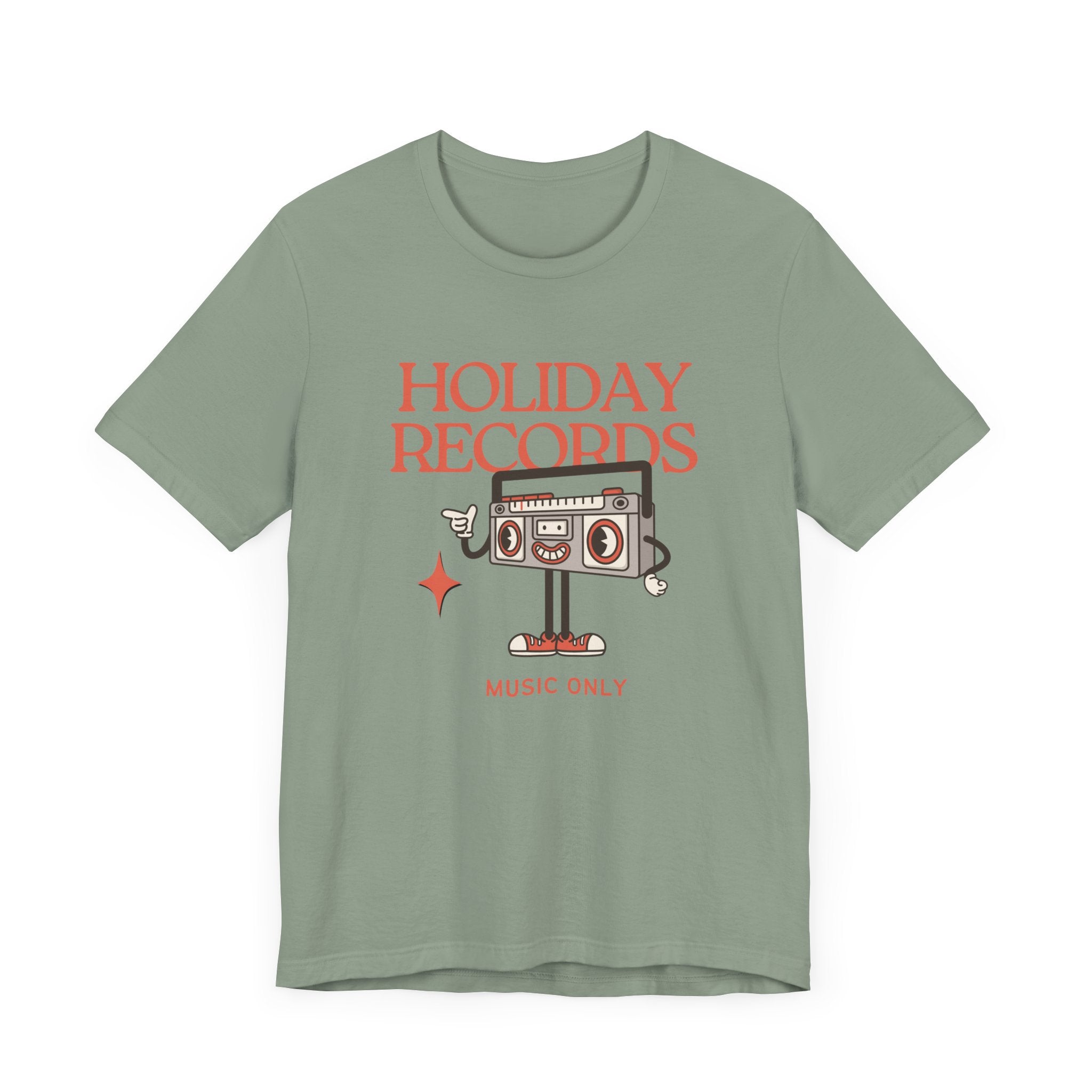Holiday Records Music Only Unisex Tee - Retro Vibe T-Shirt for Music Lovers