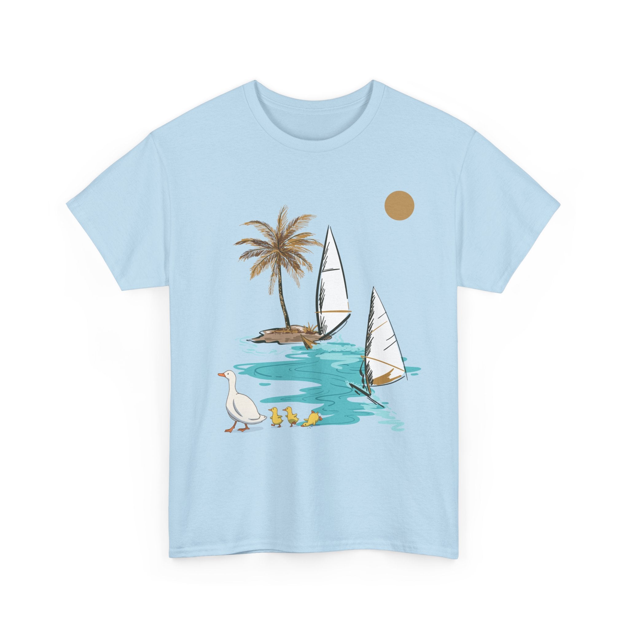Tropical Paradise Unisex Heavy Cotton Tee – Summer Vibe Apparel