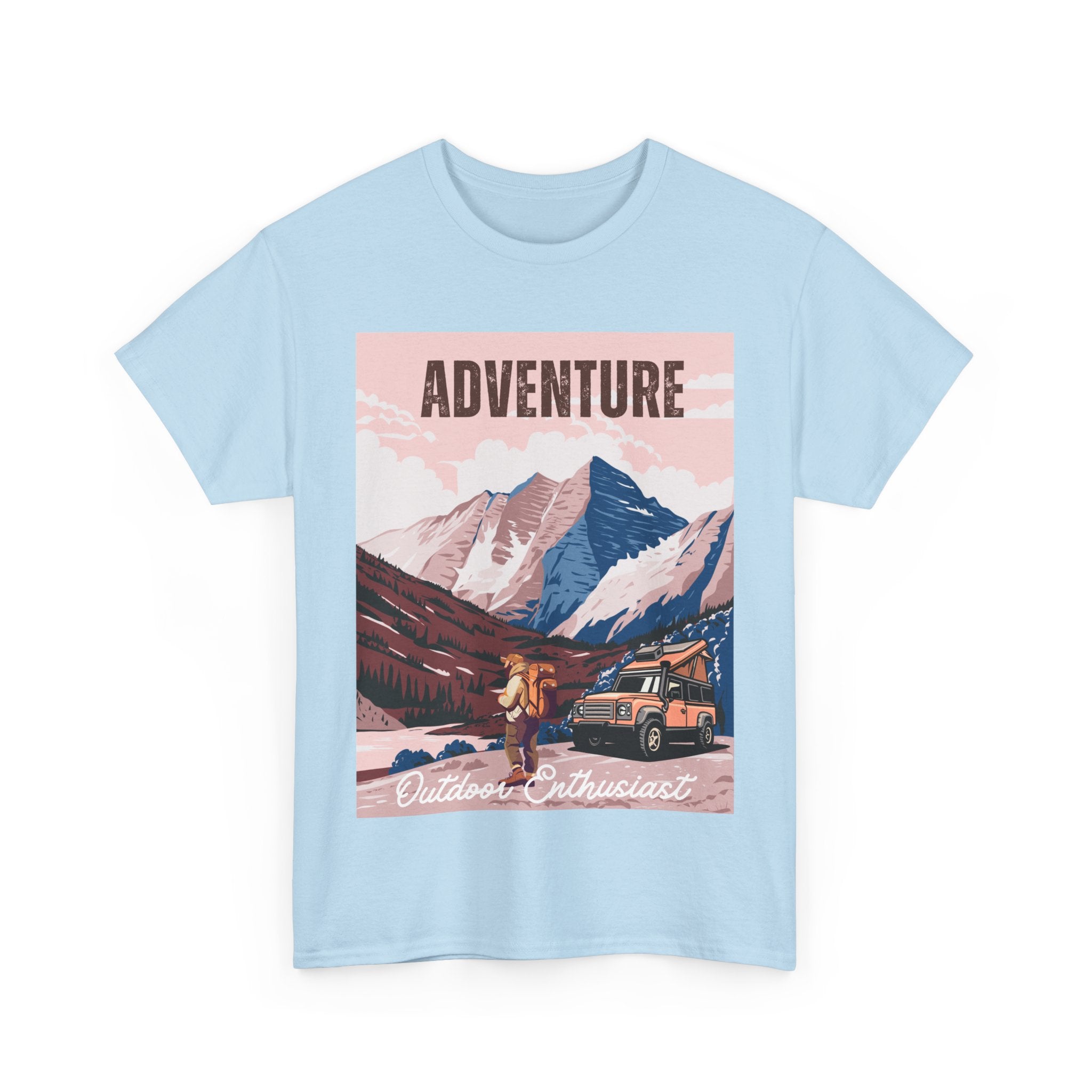 Adventure Outdoor Enthusiast Unisex Heavy Cotton Tee
