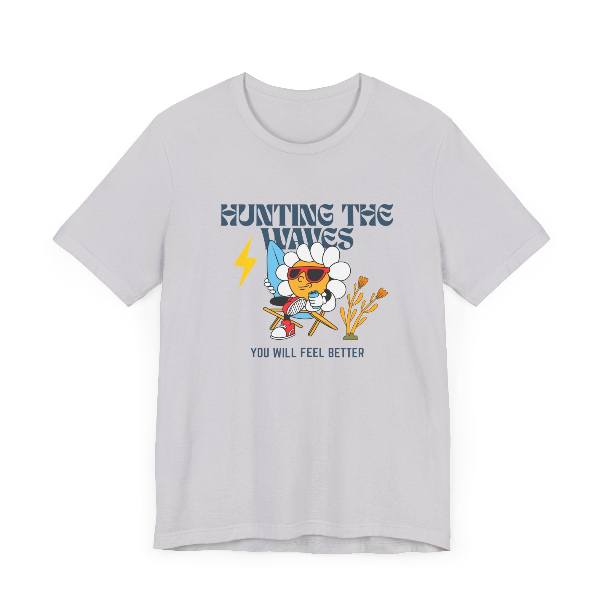 Hunting The Waves Graphic - Feel Better in Style-Surf Vibes Unisex Jersey T-shirt