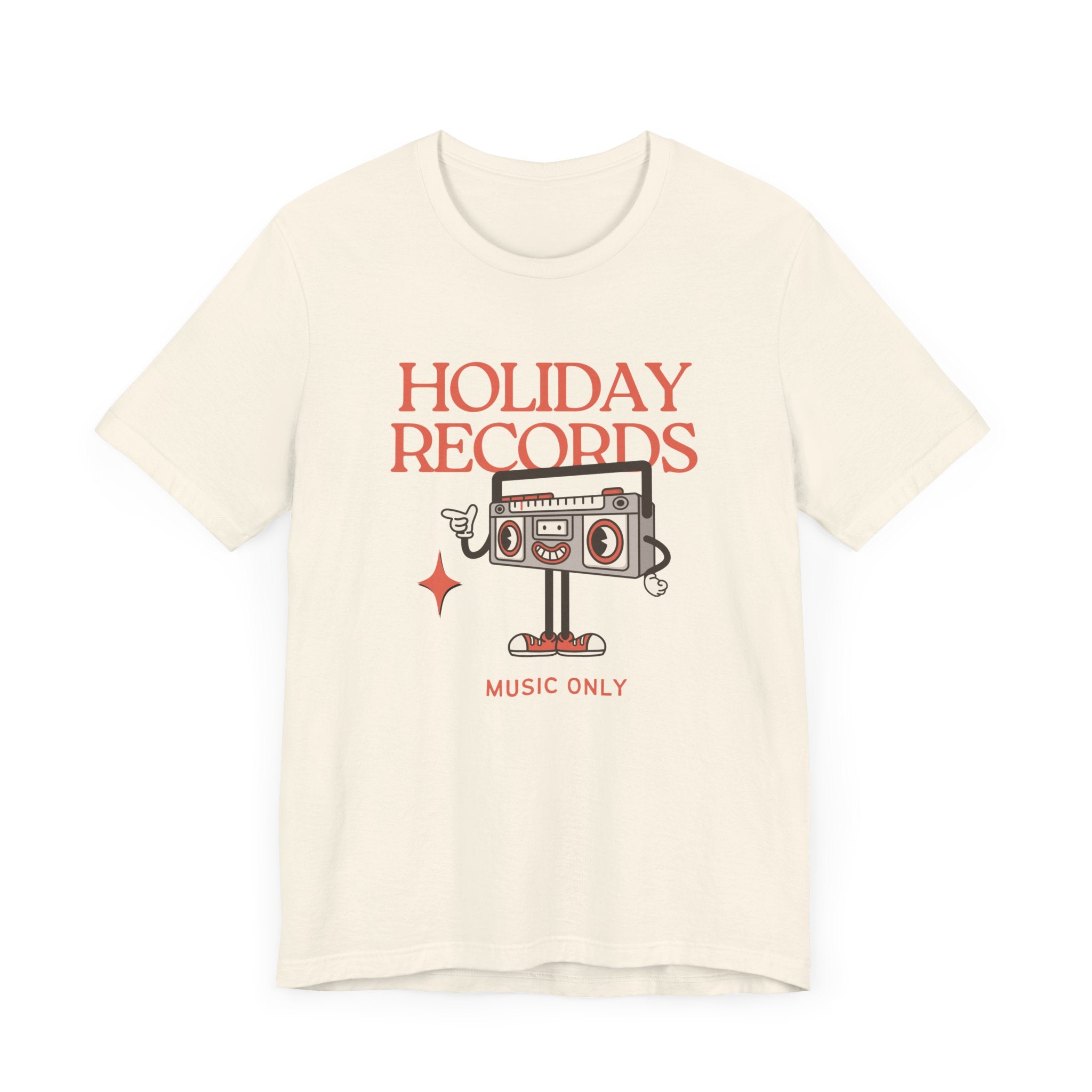 Holiday Records Music Only Unisex Tee - Retro Vibe T-Shirt for Music Lovers