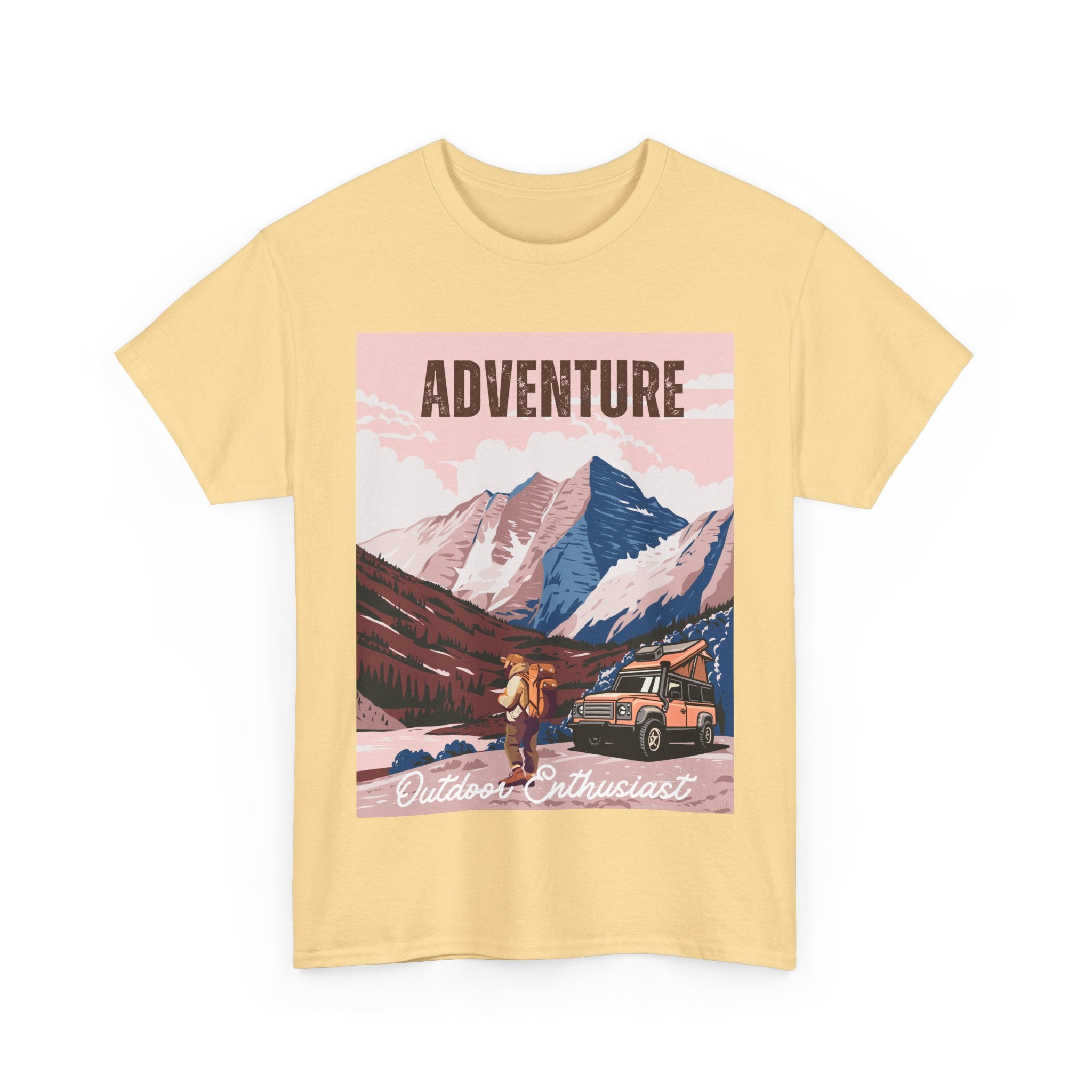 Adventure Outdoor Enthusiast Unisex Heavy Cotton Tee