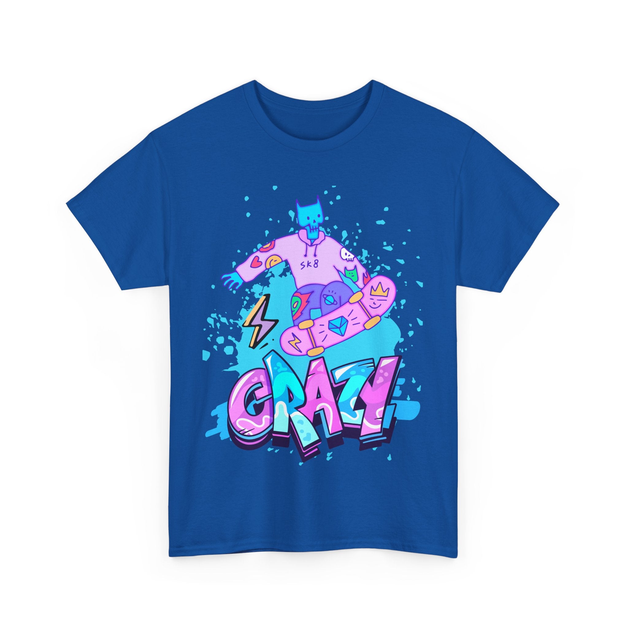 Crazy Cartoon Unisex Heavy Cotton Tee - Fun Graphic Shirt for Everyday Wear
