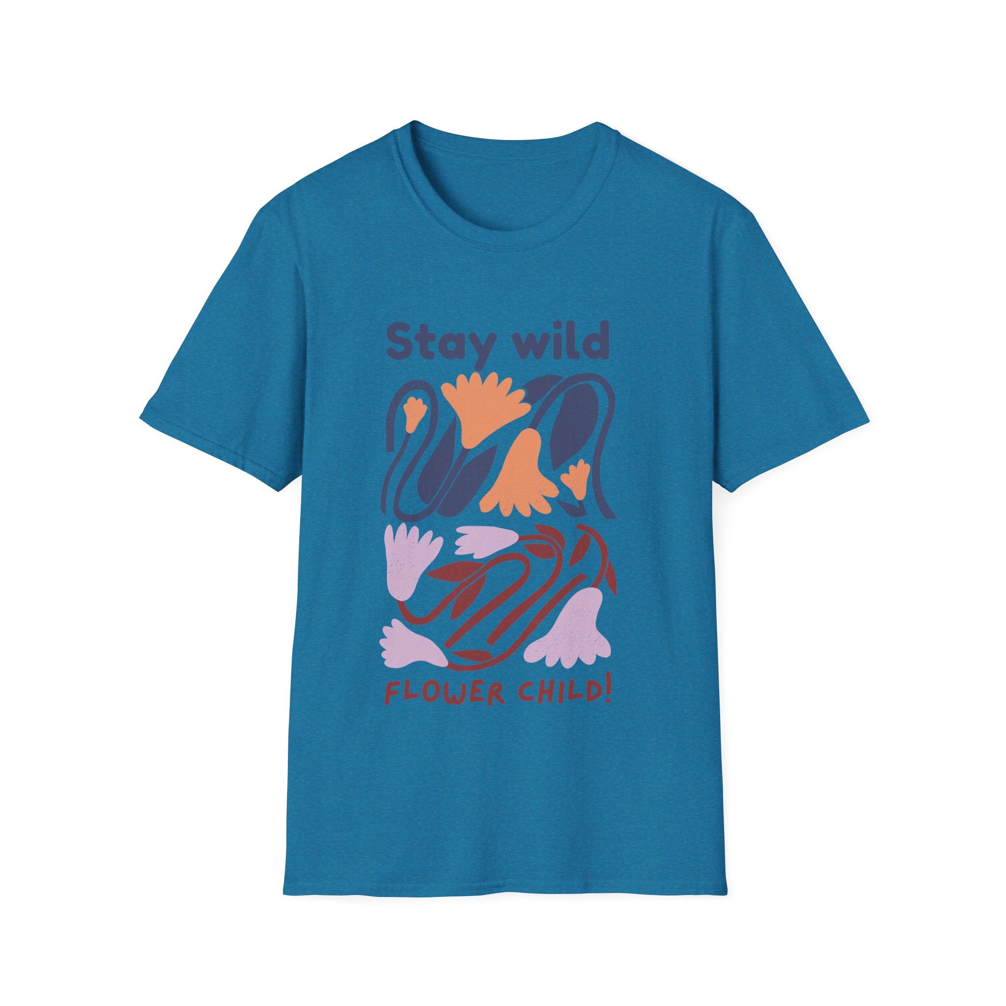 Stay Wild Flower Child Unisex T-Shirt - Boho Style Tee for Nature Lovers