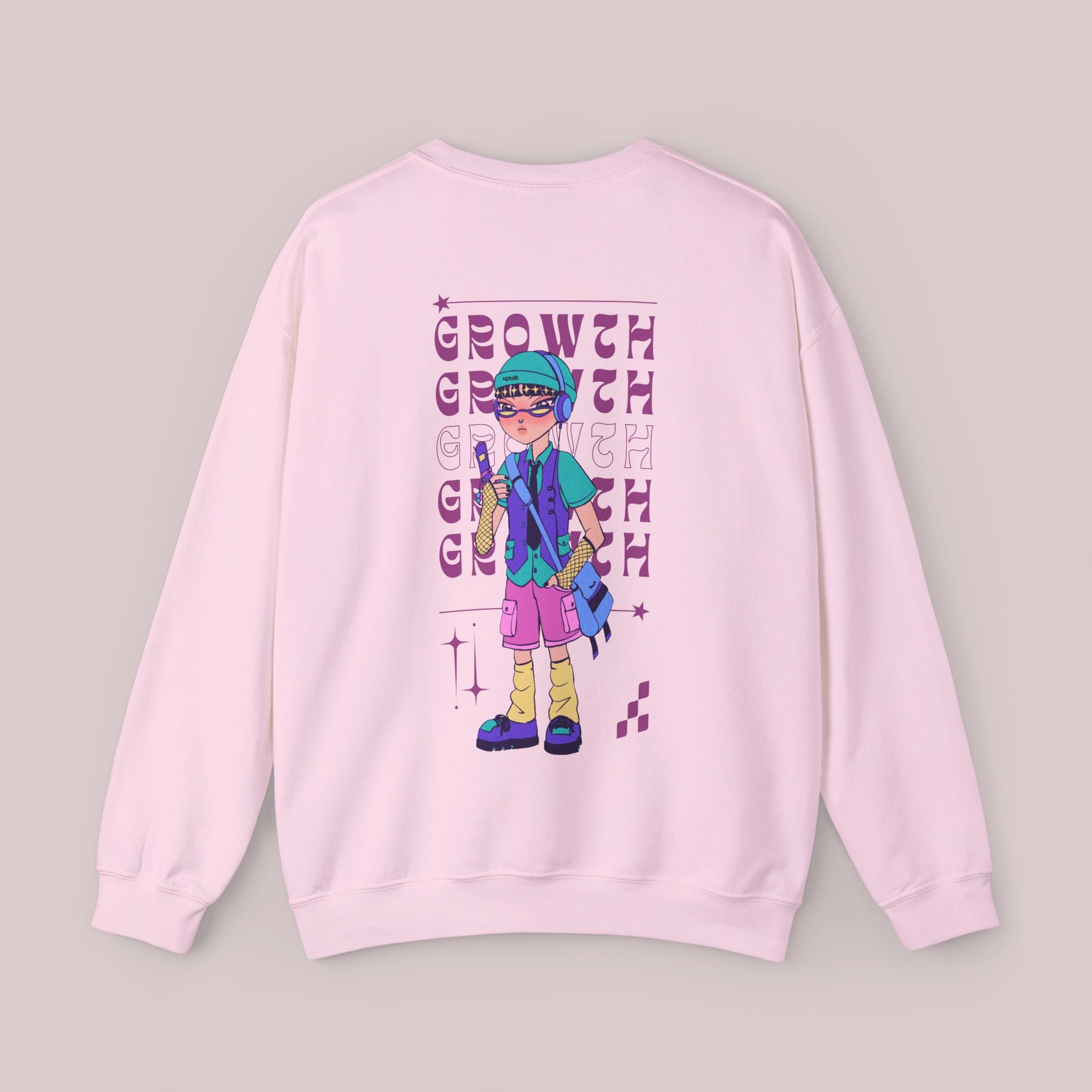 Growth Inspired Unisex Crewneck Sweatshirt, Comfort Wear, Gift for Art Lovers, Casual Style, Cozy Fashion