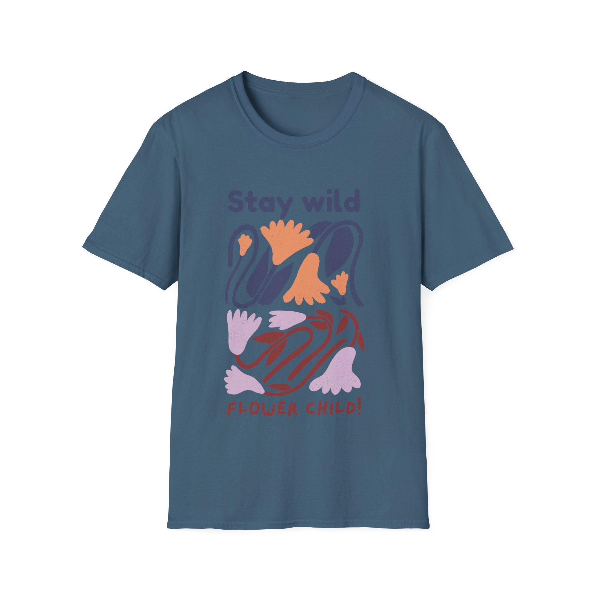 Stay Wild Flower Child Unisex T-Shirt - Boho Style Tee for Nature Lovers