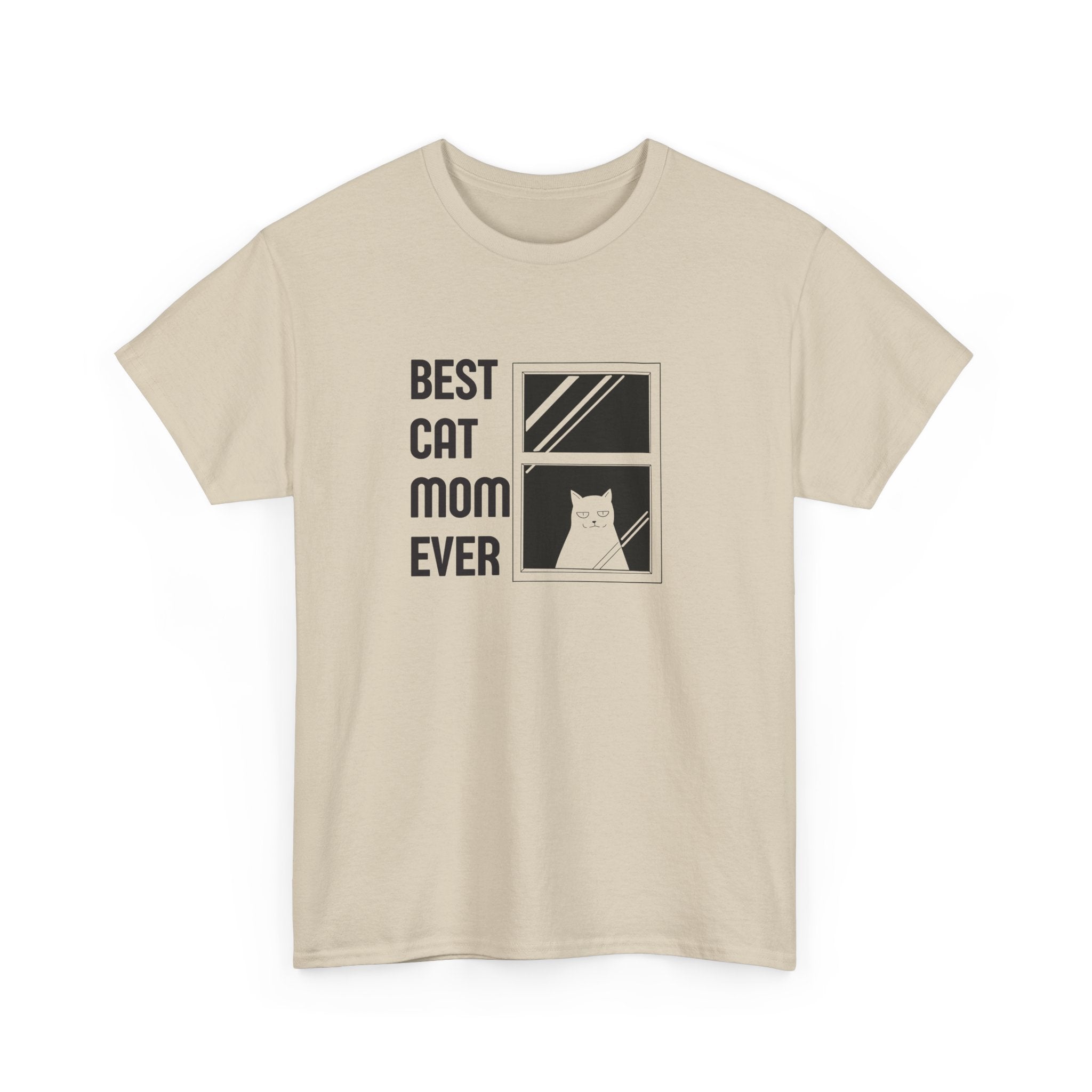 Best Cat Mom Ever Unisex Heavy Cotton Tee - Perfect Gift for Cat Lovers