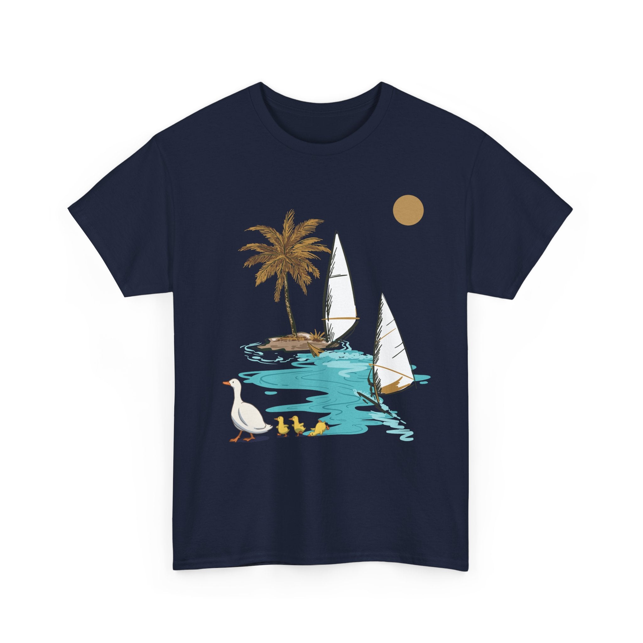 Tropical Paradise Unisex Heavy Cotton Tee – Summer Vibe Apparel