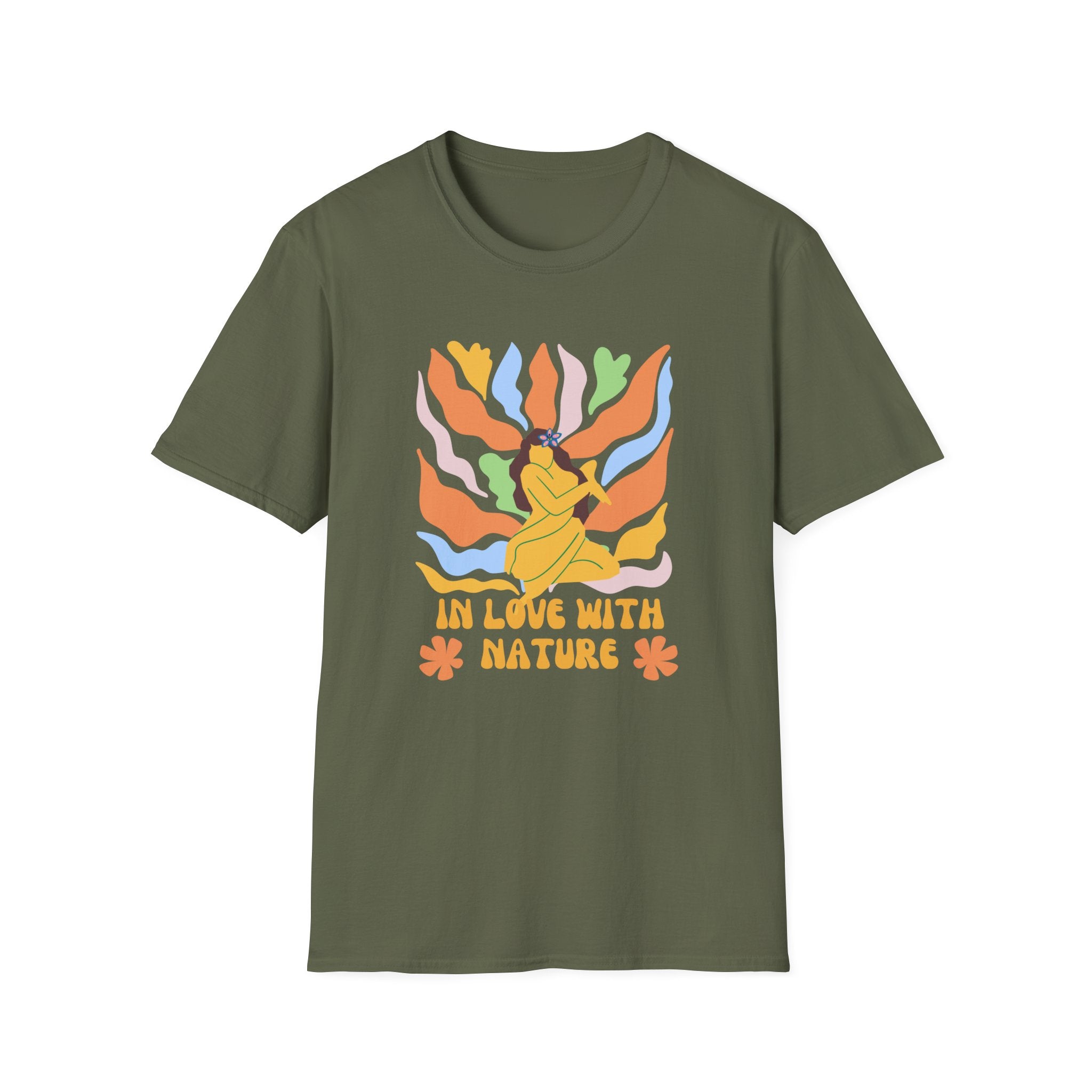 In Love With Nature,Eco-Friendly Tee,Unisex Softstyle T-Shirt