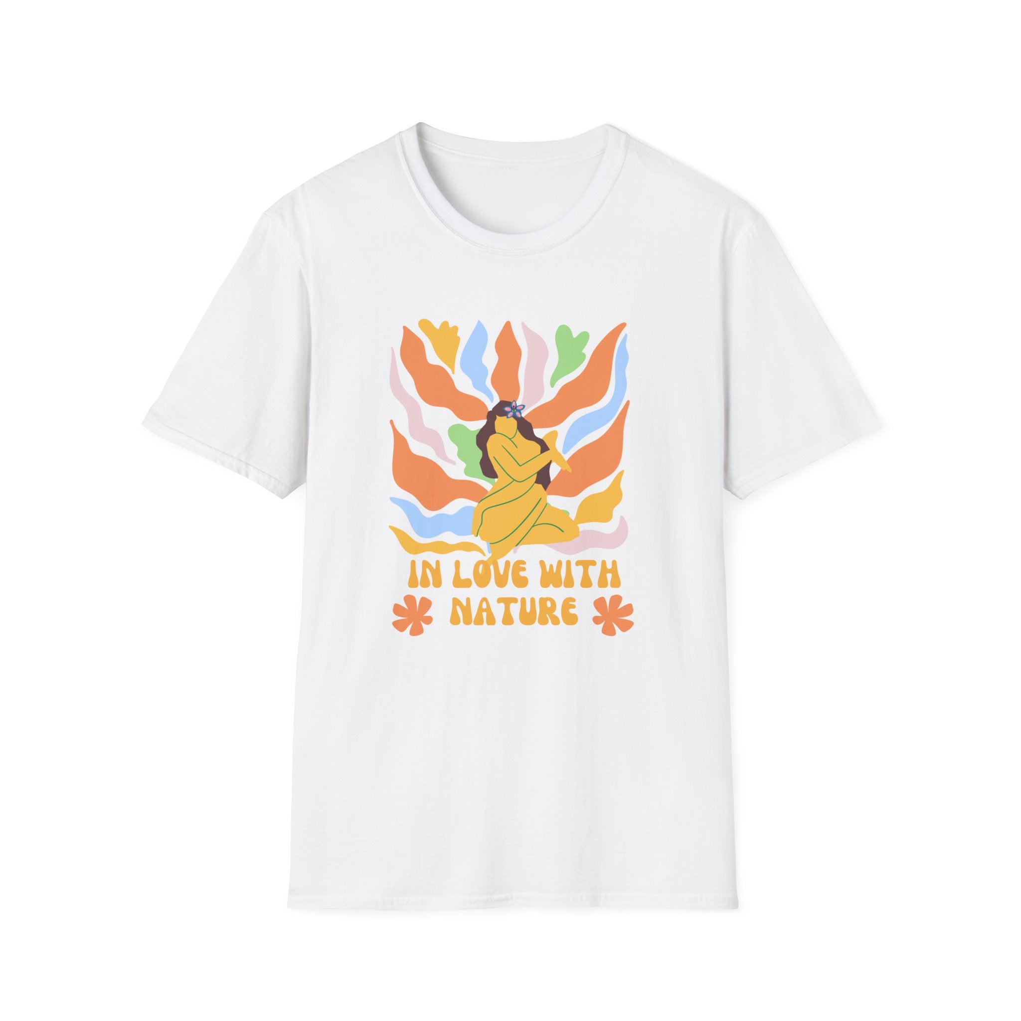 In Love With Nature,Eco-Friendly Tee,Unisex Softstyle T-Shirt