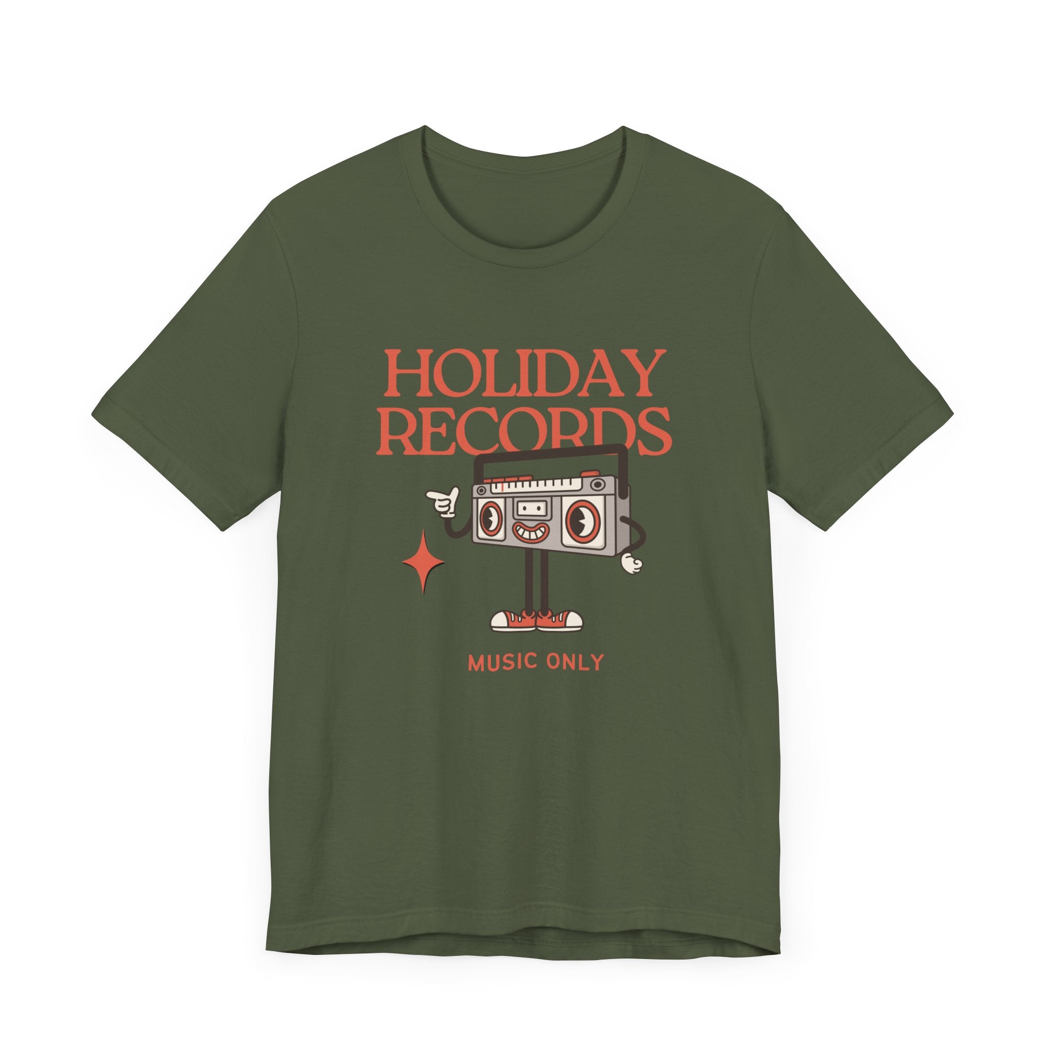 Holiday Records Music Only Unisex Tee - Retro Vibe T-Shirt for Music Lovers