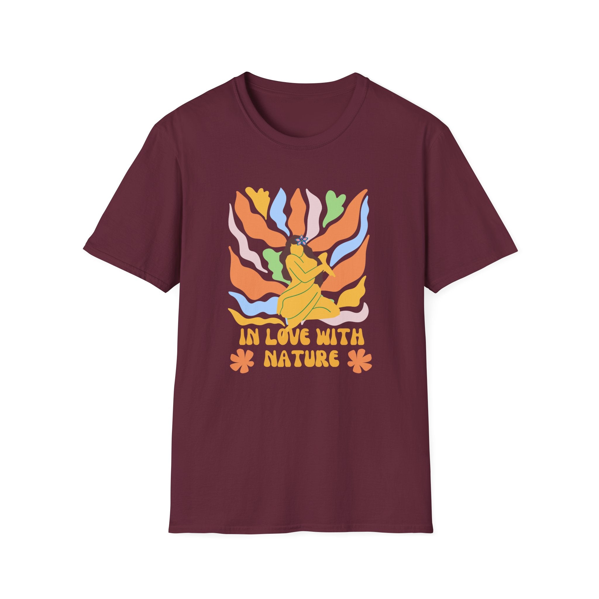 In Love With Nature,Eco-Friendly Tee,Unisex Softstyle T-Shirt