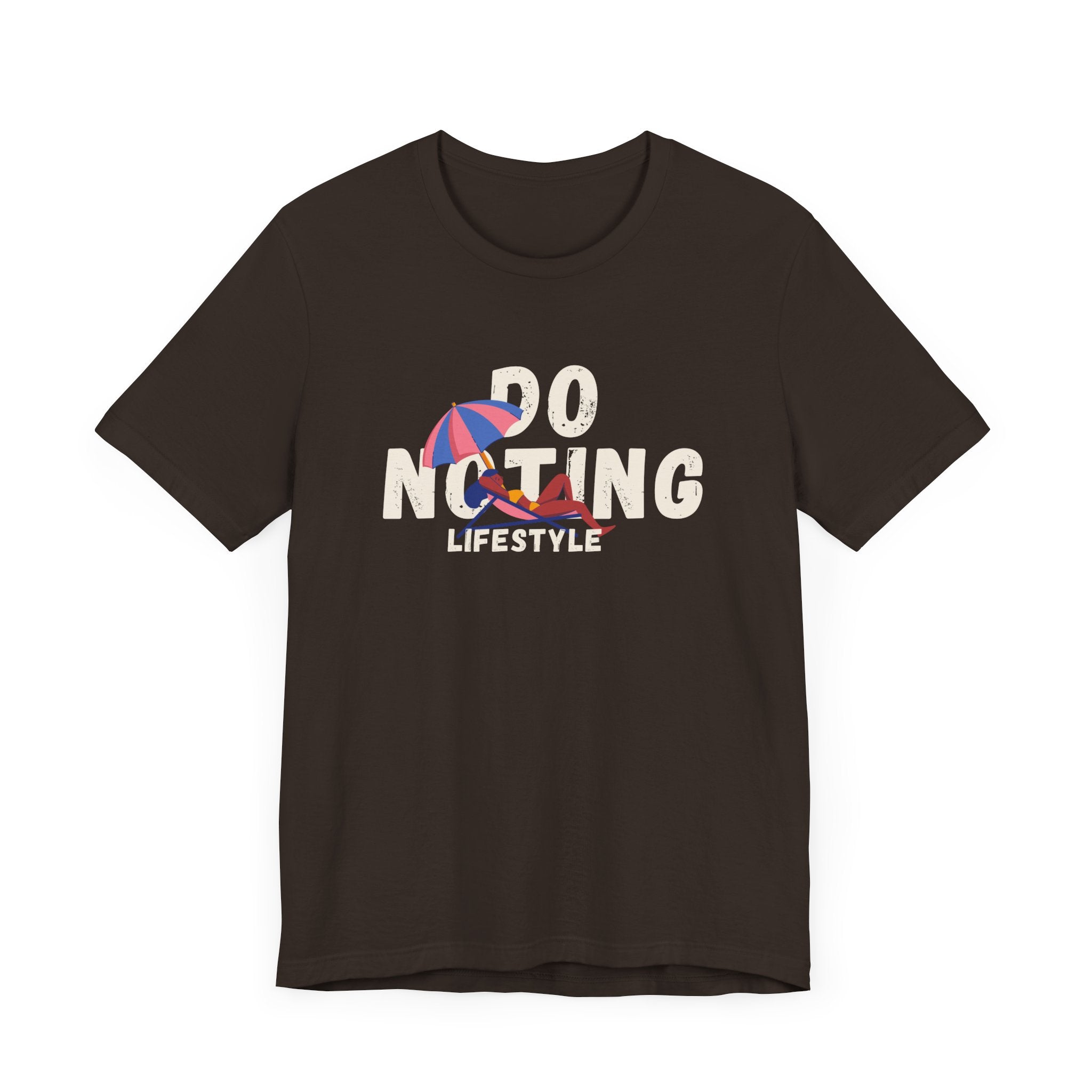 Do Nothing Lifestyle Unisex Jersey T-shirt- Casual Summer Graphic T-Shirt