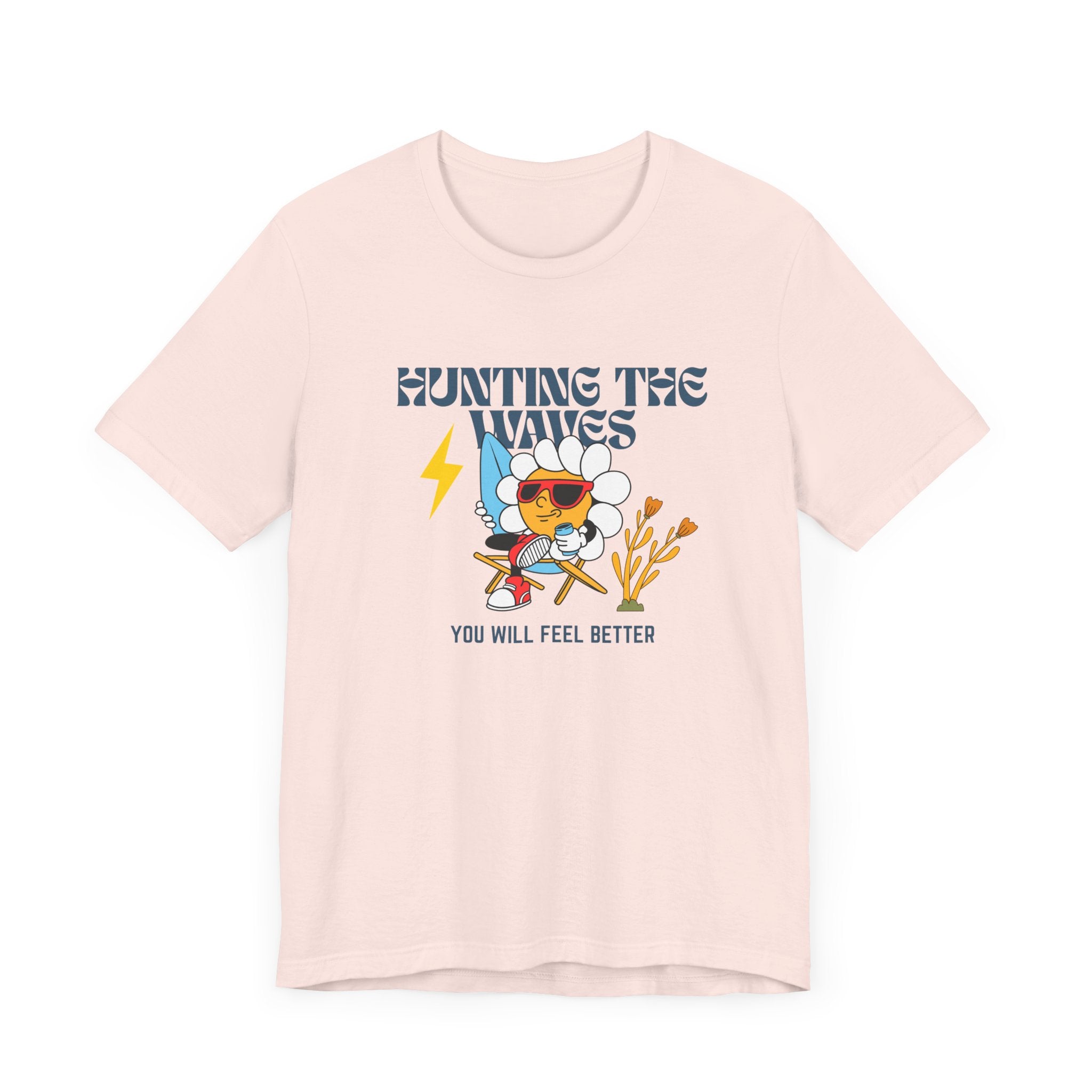 Hunting The Waves Graphic - Feel Better in Style-Surf Vibes Unisex Jersey T-shirt