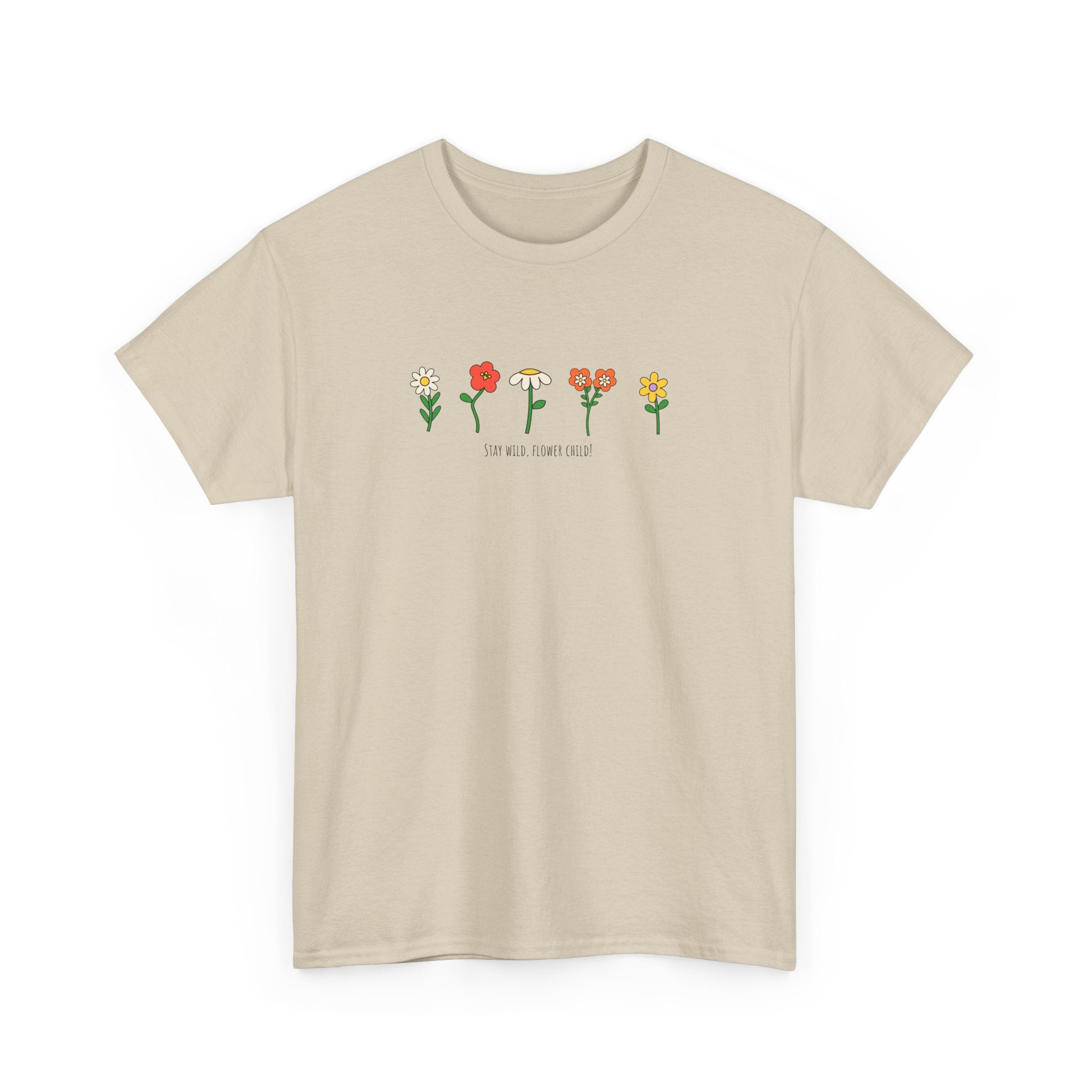 Floral Love Unisex Heavy Cotton Tee - Perfect Gift for Plant Lovers