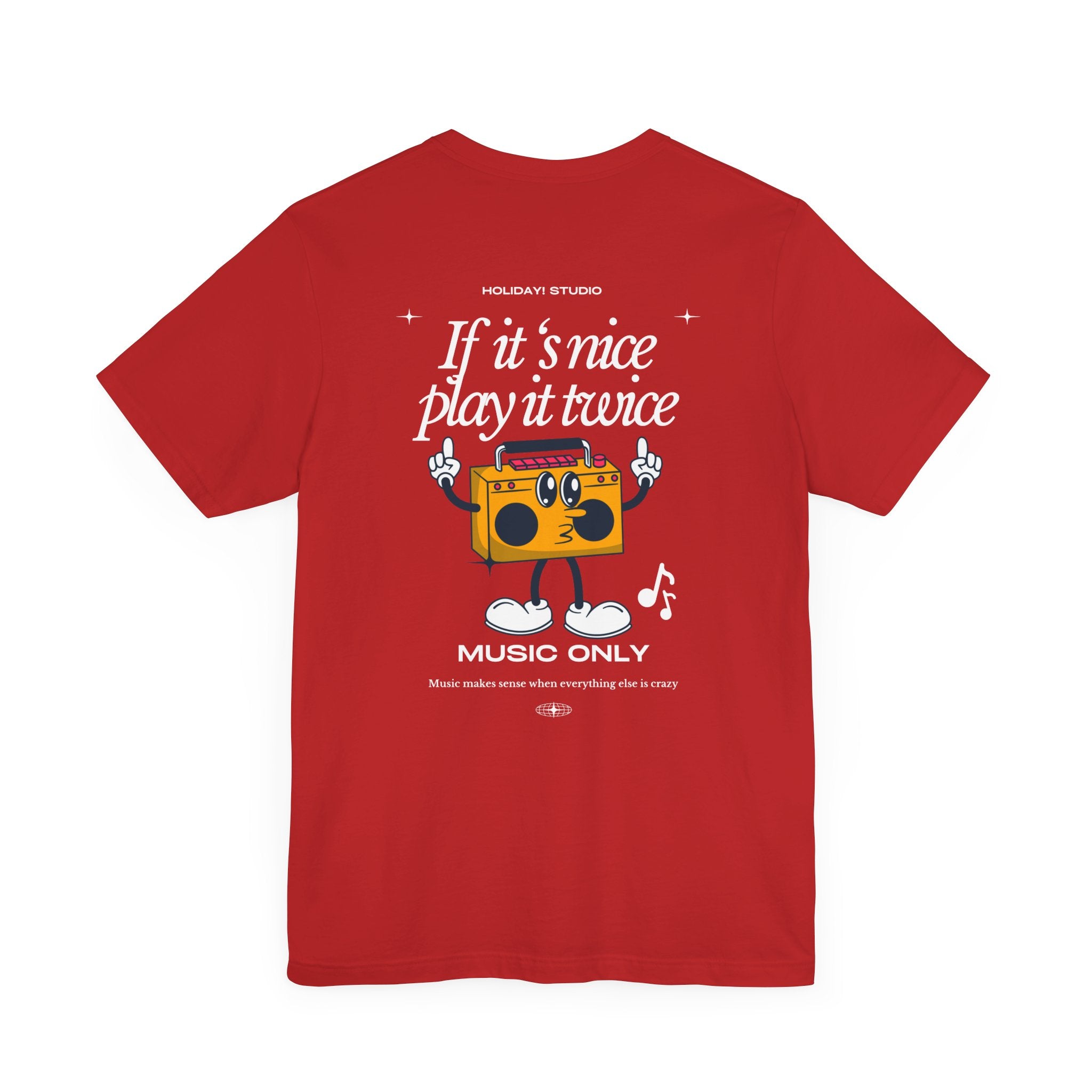 Music Only Graphic Tee – Unisex Jersey Short Sleeve T-Shirt – Perfect for Music Lovers