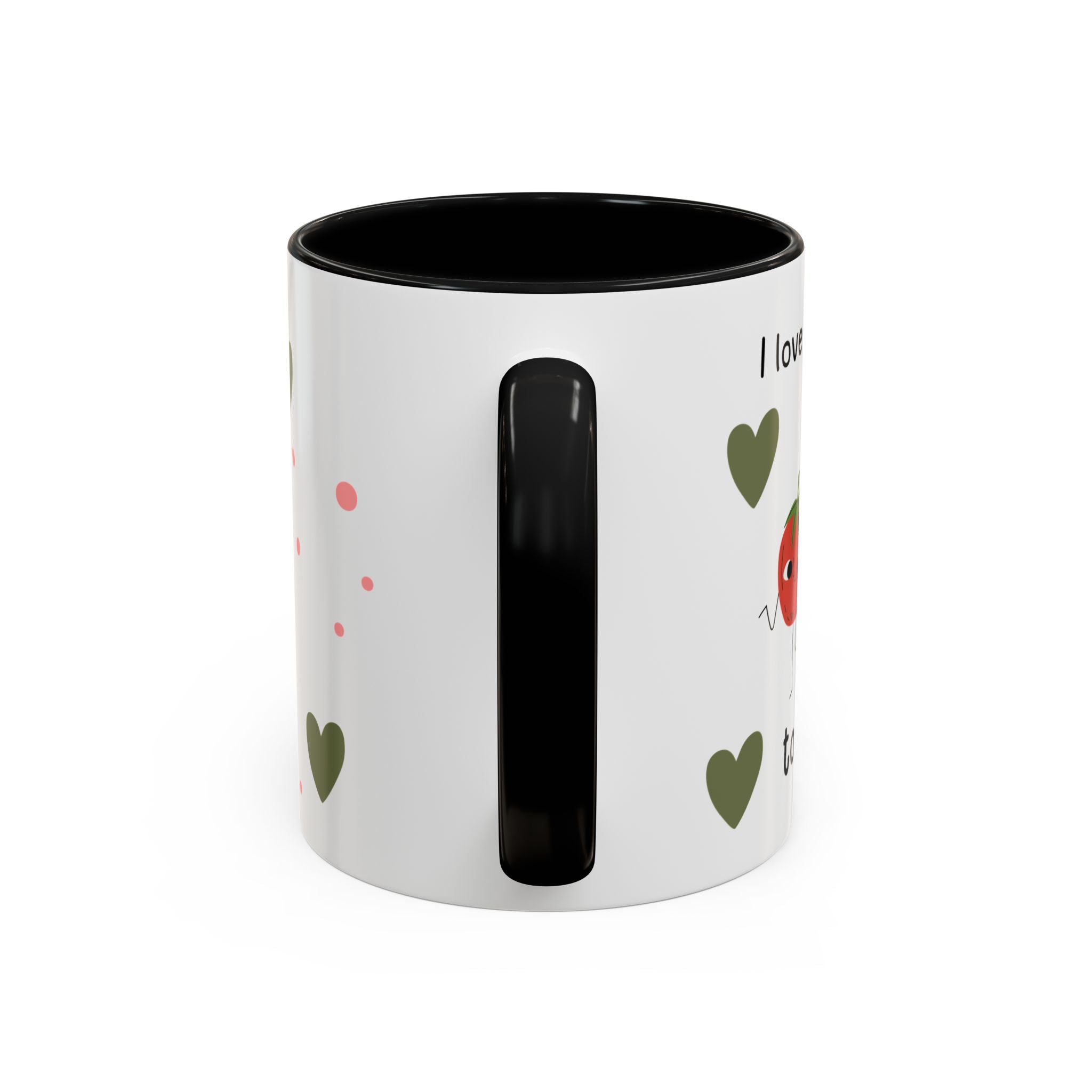 Whimsical Tomato Love Accent Coffee Mug - Perfect for Foodies and Plant Lovers