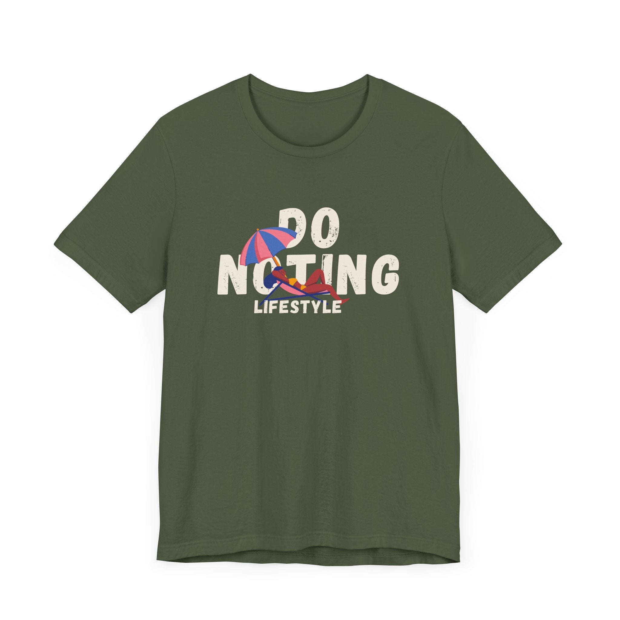 Do Nothing Lifestyle Unisex Jersey T-shirt- Casual Summer Graphic T-Shirt