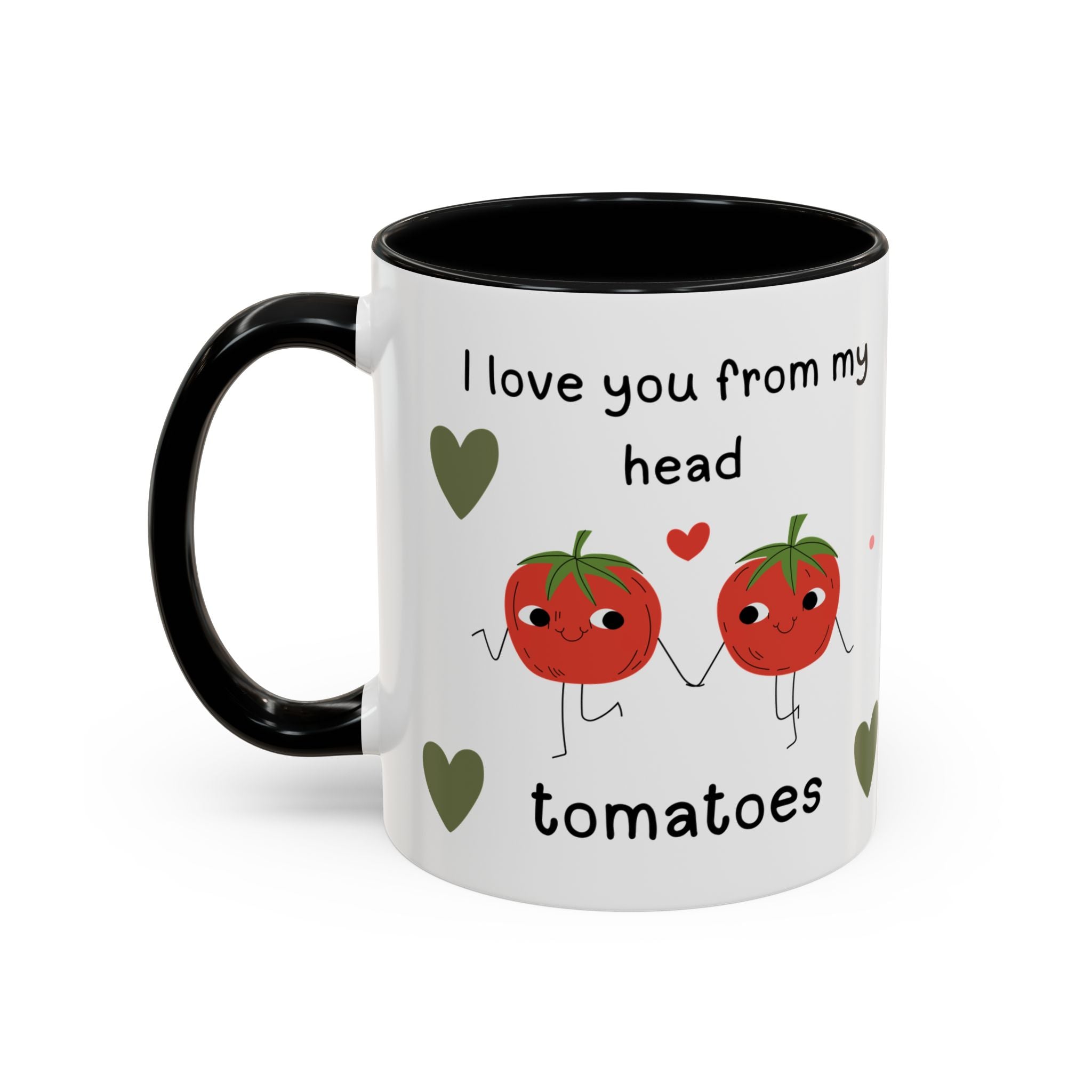 Whimsical Tomato Love Accent Coffee Mug - Perfect for Foodies and Plant Lovers