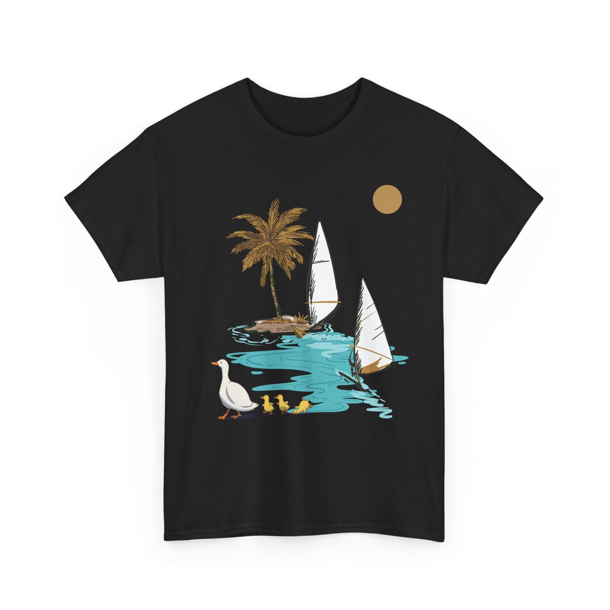 Tropical Paradise Unisex Heavy Cotton Tee – Summer Vibe Apparel