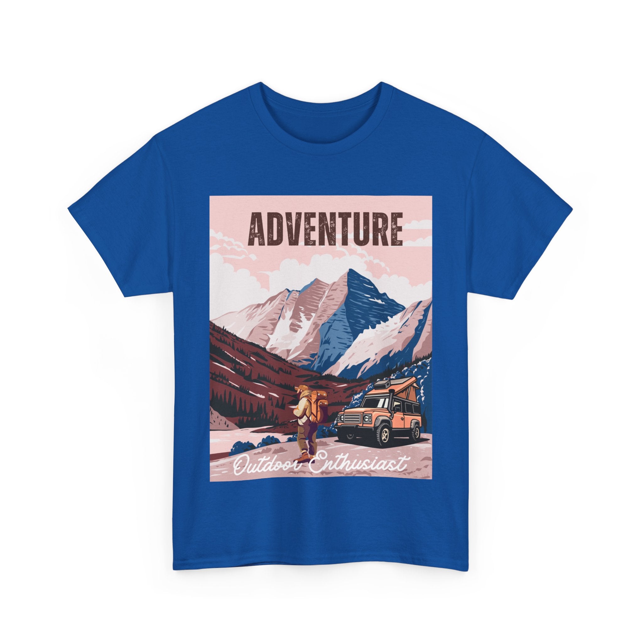 Adventure Outdoor Enthusiast Unisex Heavy Cotton Tee