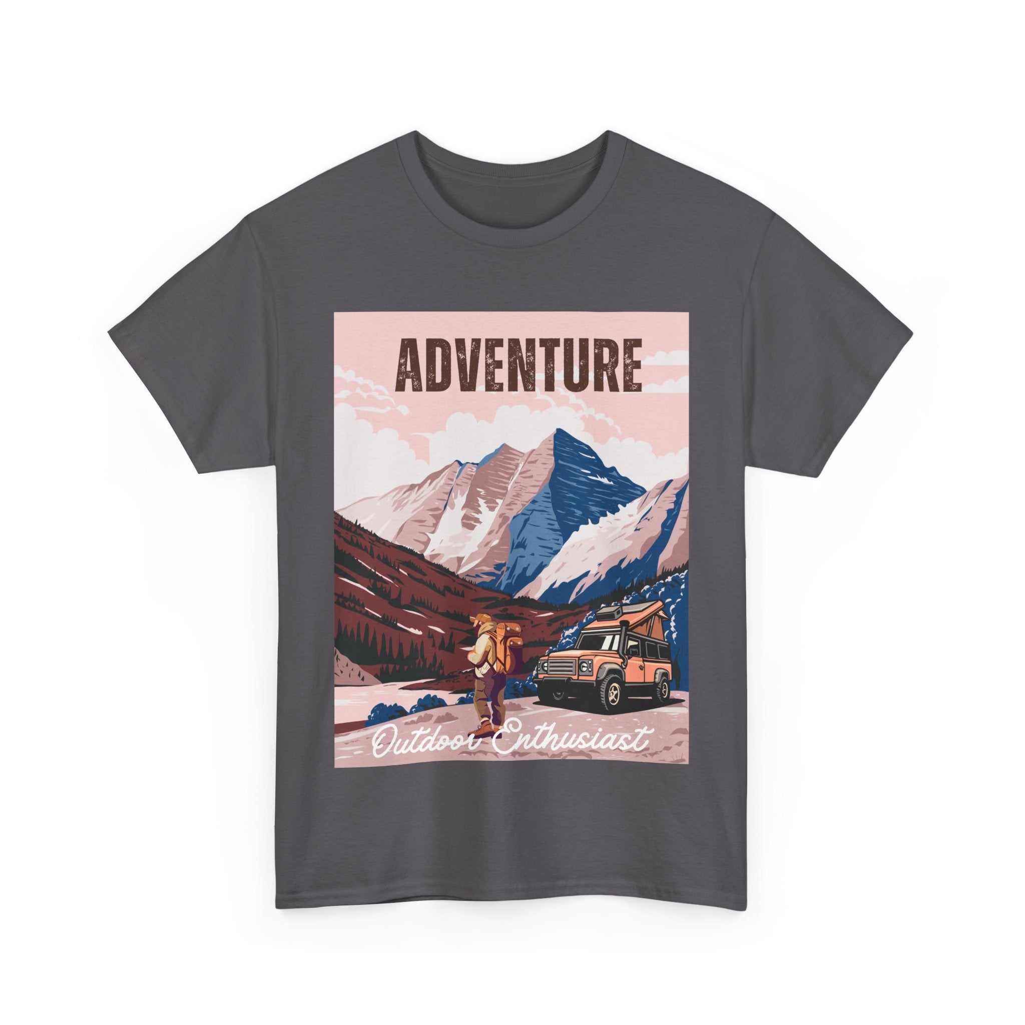 Adventure Outdoor Enthusiast Unisex Heavy Cotton Tee