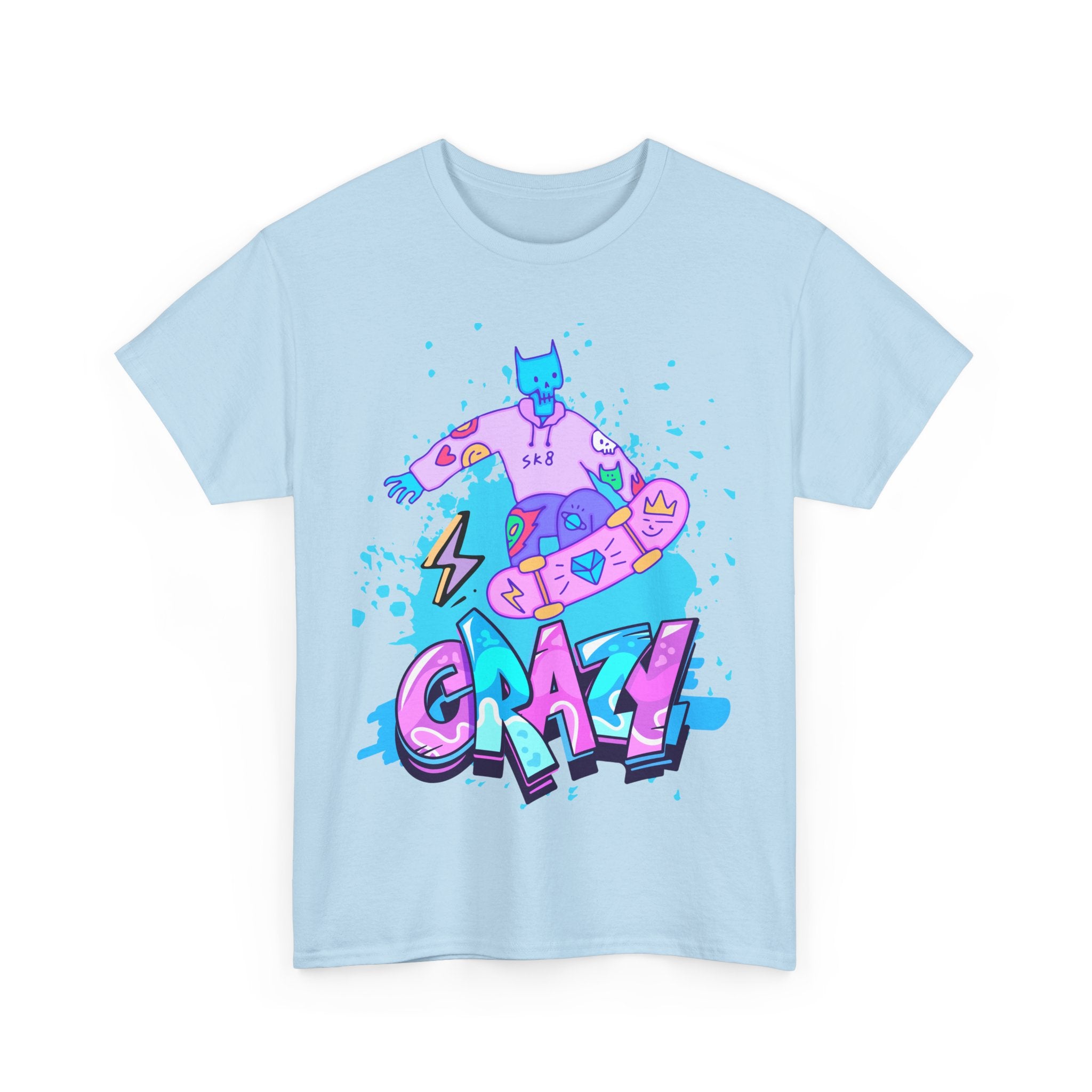 Crazy Cartoon Unisex Heavy Cotton Tee - Fun Graphic Shirt for Everyday Wear