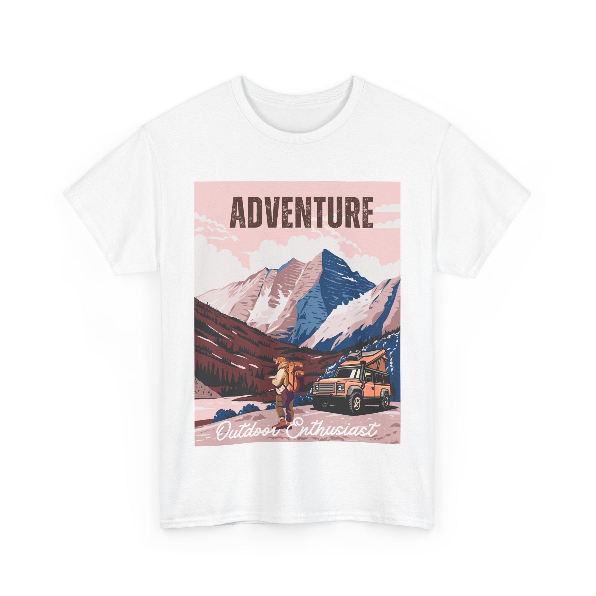 Adventure Outdoor Enthusiast Unisex Heavy Cotton Tee