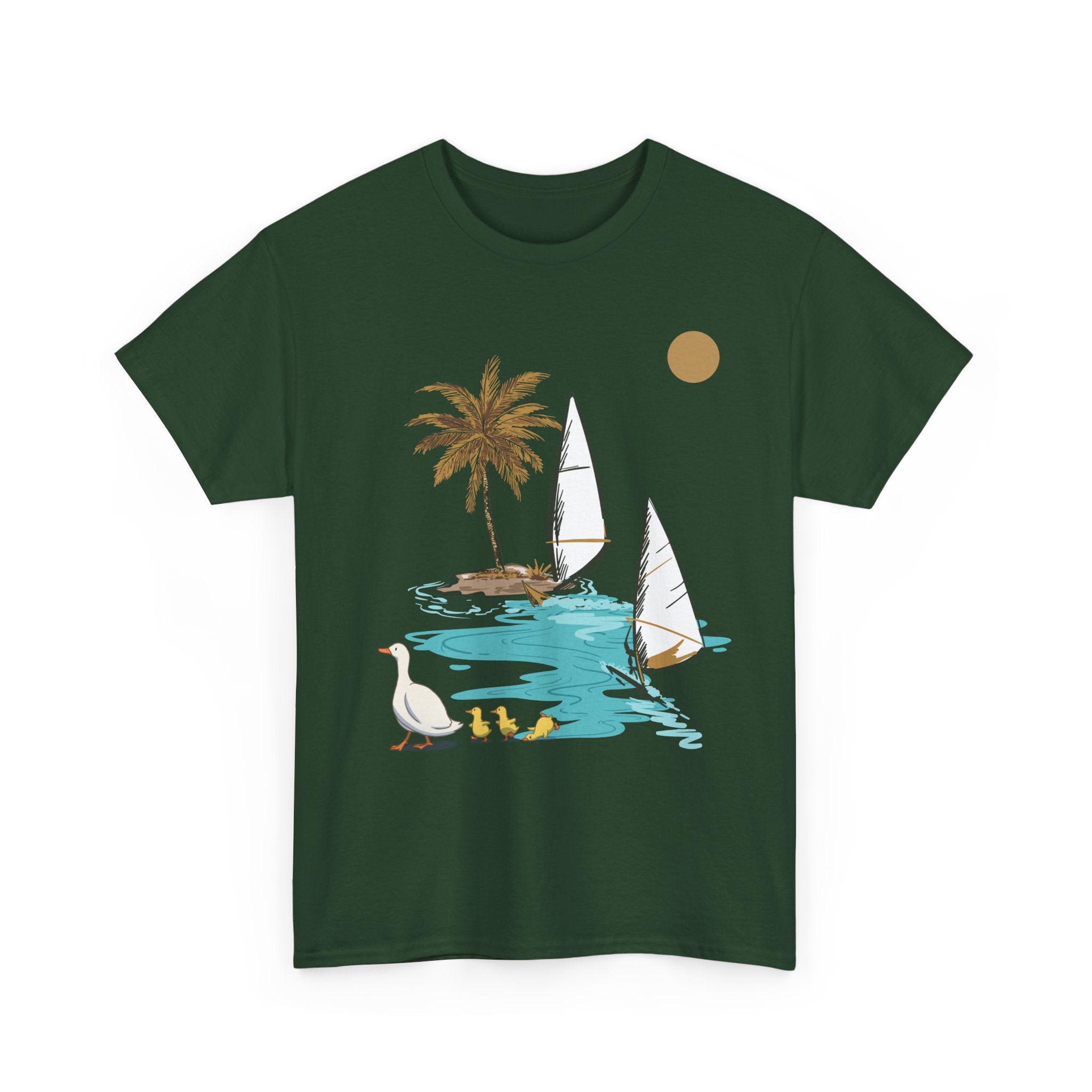 Tropical Paradise Unisex Heavy Cotton Tee – Summer Vibe Apparel