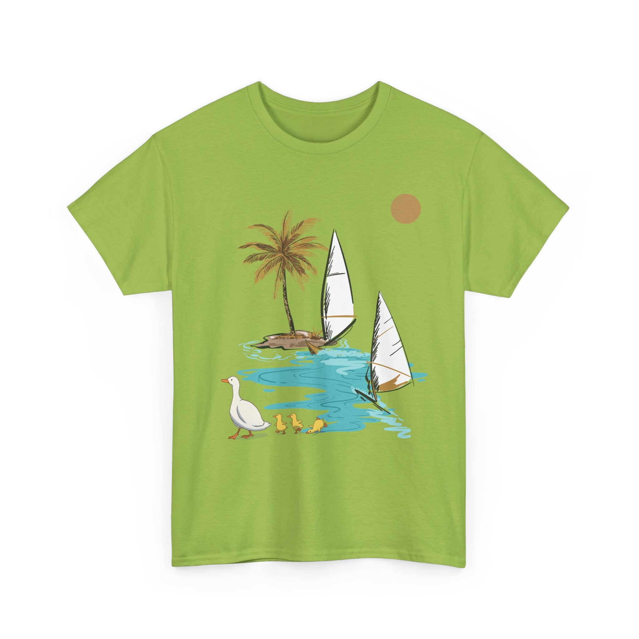 Tropical Paradise Unisex Heavy Cotton Tee – Summer Vibe Apparel